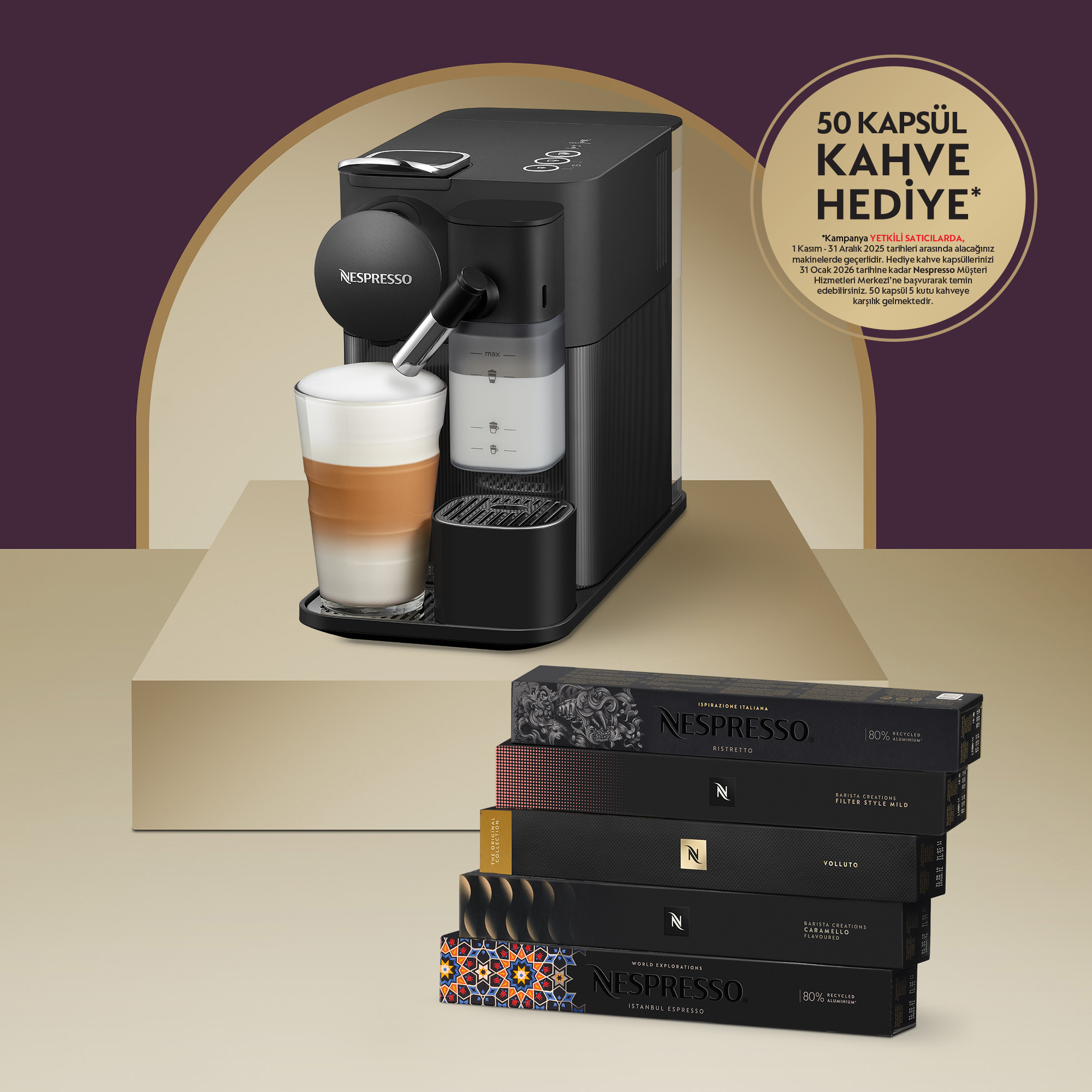 Nespresso F121 Lattissima One Süt Çözümlü Kahve Makinesi Siyah