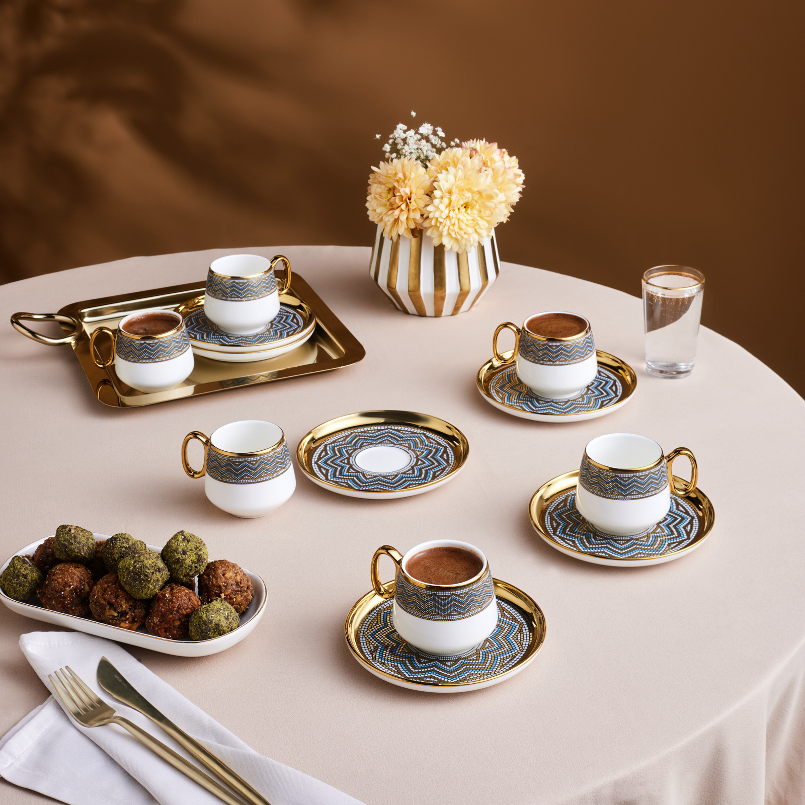 Karaca Suadiye 6 Kişilik Kahve Fincan Takımı 90 ml