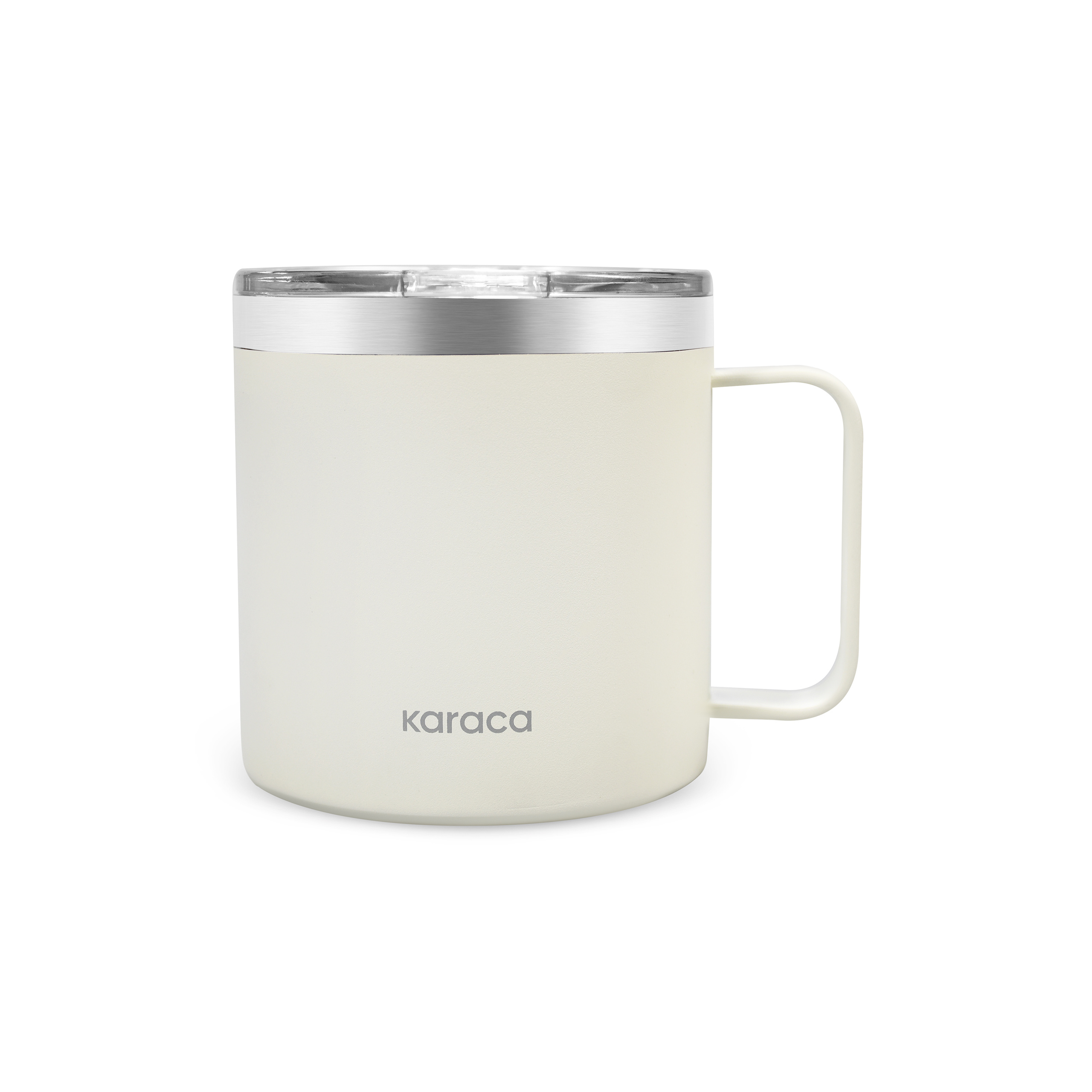 Karaca Thermal Çelik Mug 420 ml Krem