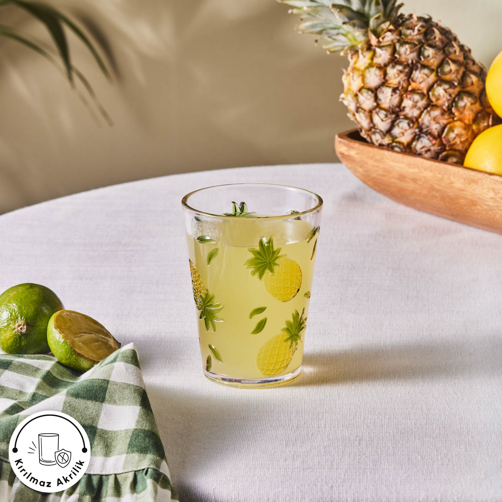 Karaca Pina Akrilik Su Bardağı 440 ml Şeffaf