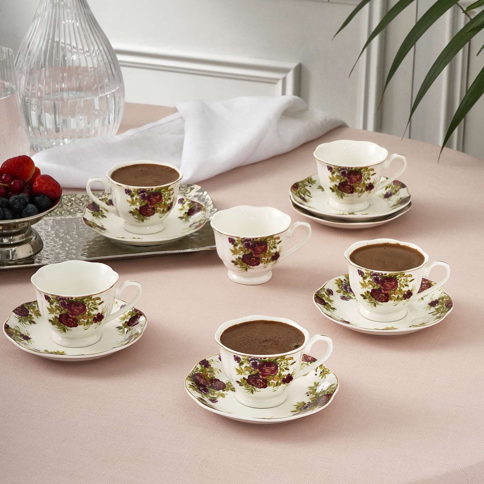 Karaca Asuman 6 Kişilik Kahve Fincan Takımı 80 ml