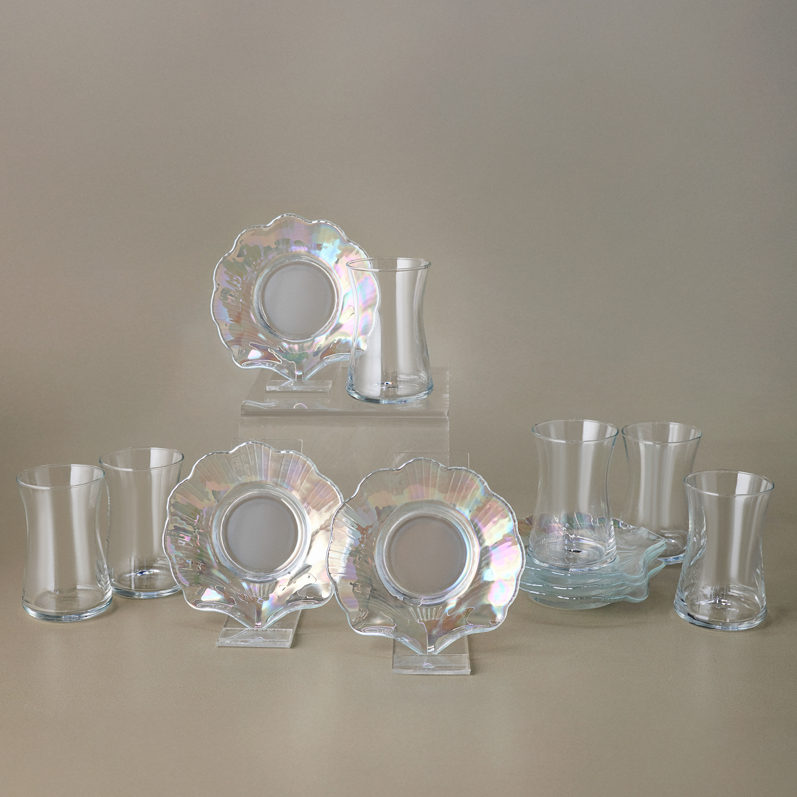 Karaca Shell 6 kişilik 12 Parça Çay Seti