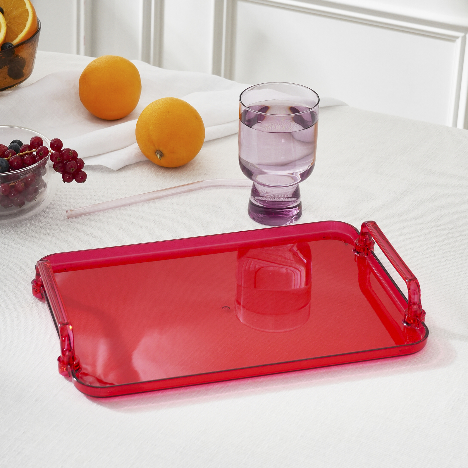 Karaca Claro Dikdörtgen Tepsi Kırmızı 30 cm