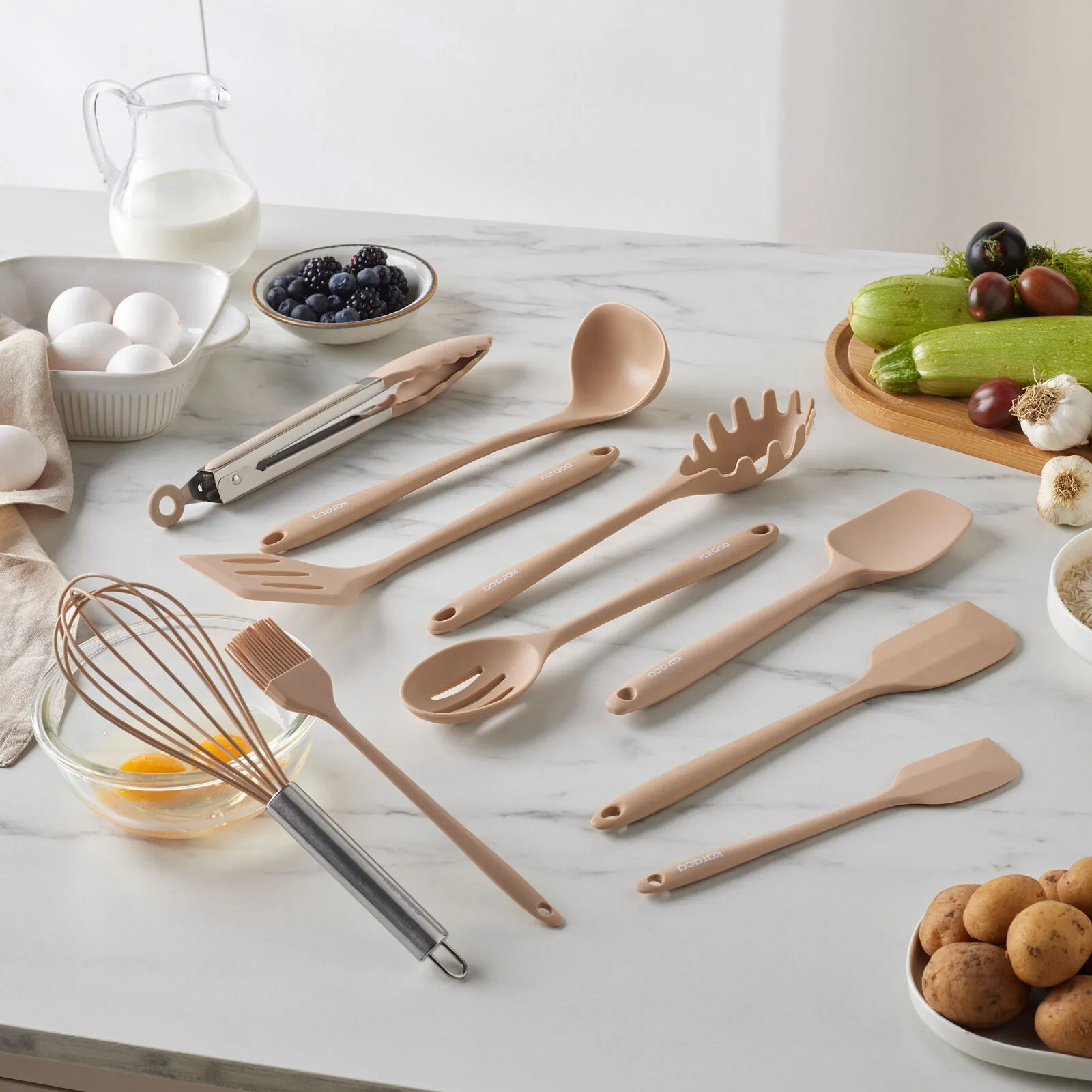 Karaca Bloom 10 Parça Silikon Servis Seti