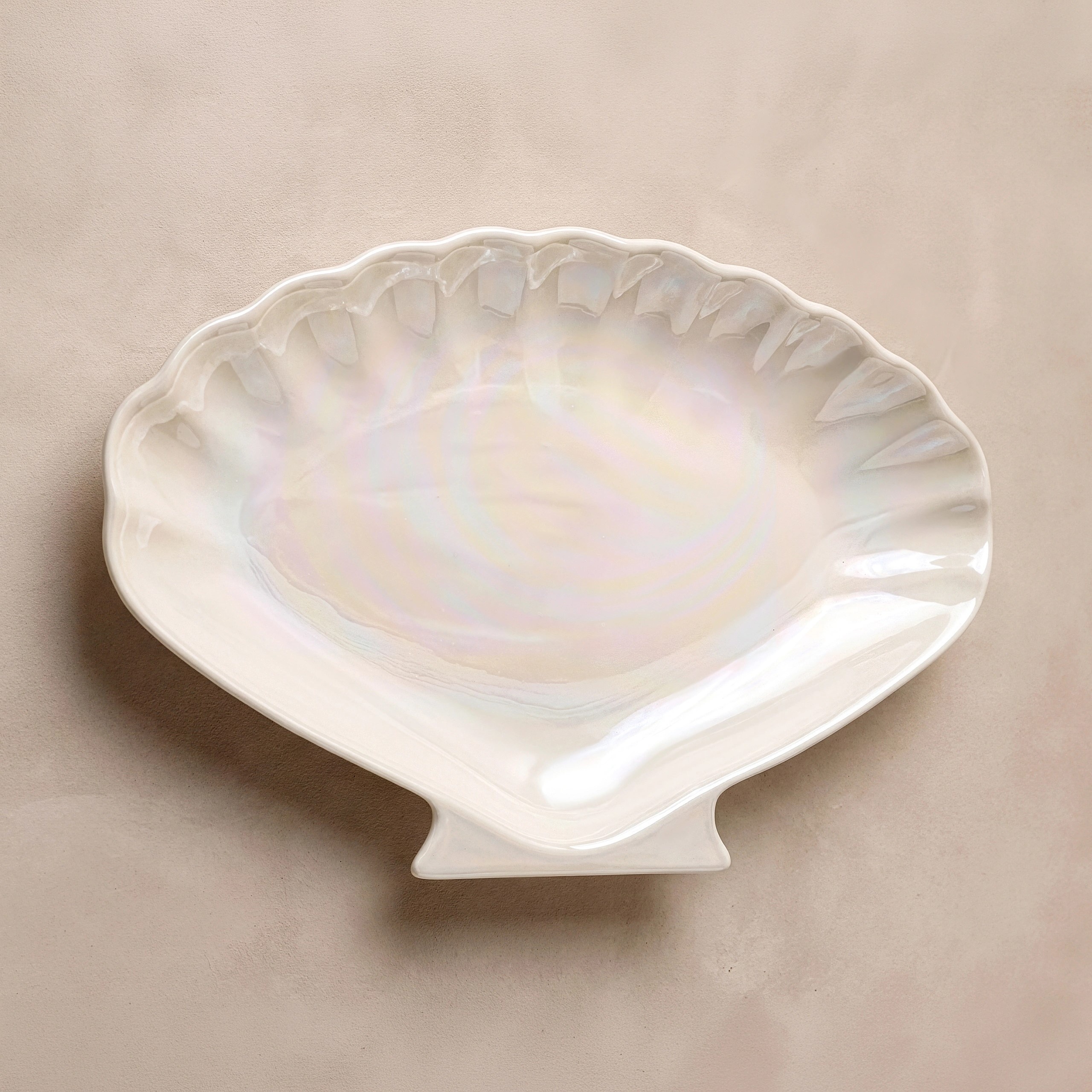 Karaca İstiridye Lüsterli Kayık Tabak 30 cm