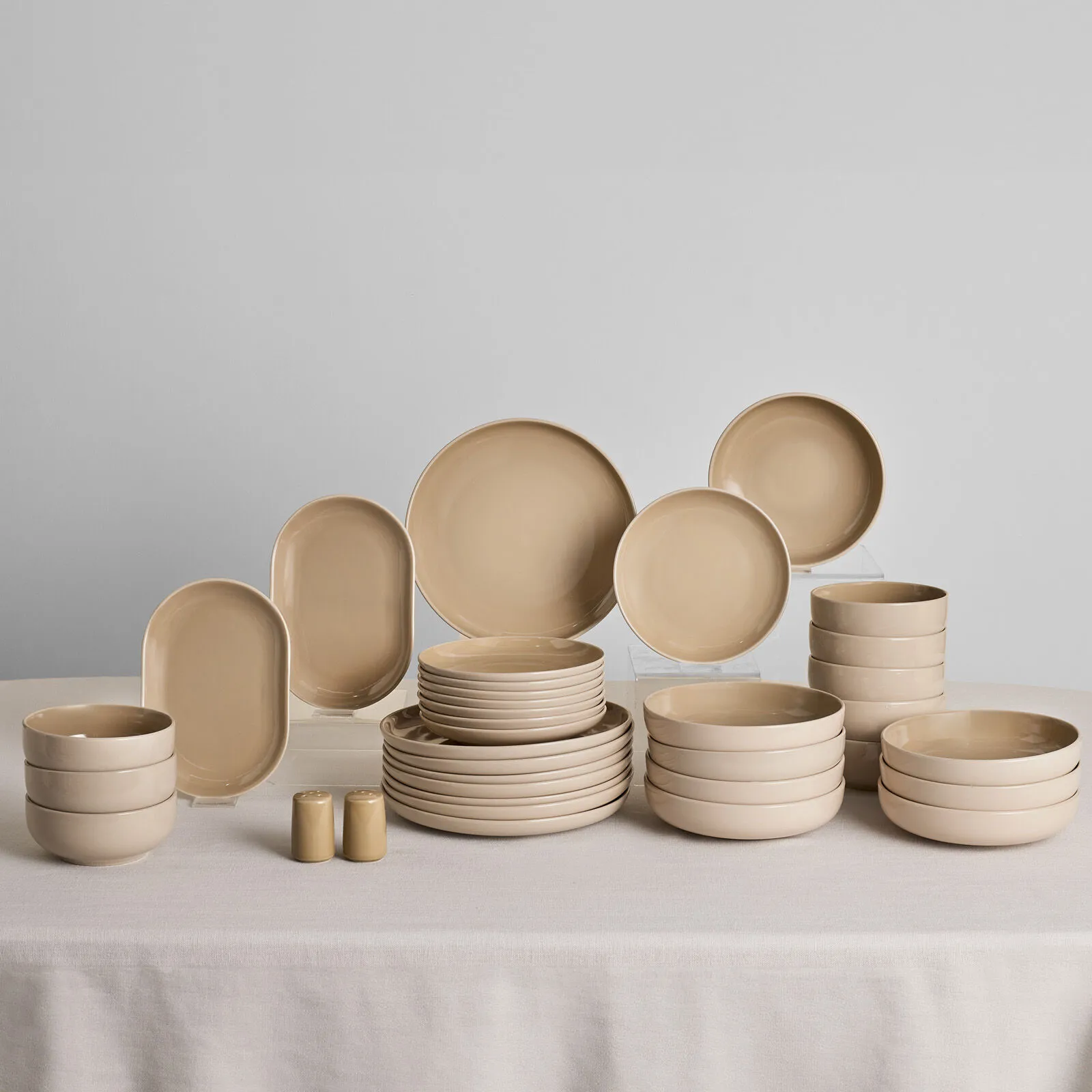 Karaca Earth Collection Terra 36 Parça 8 Kişilik Yemek Takımı Bej