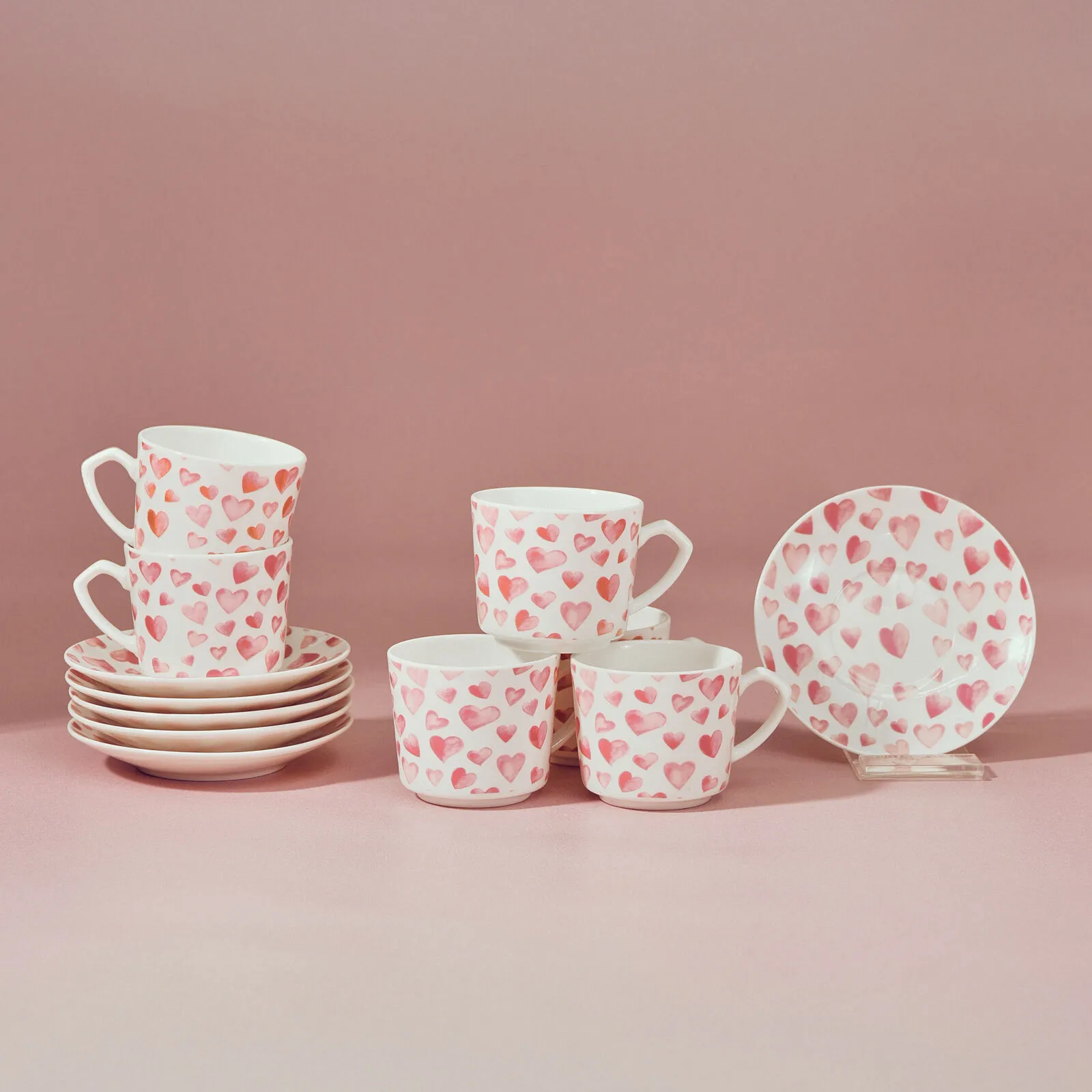 Karaca Pinky 6 Kişilik Kahve Fincan Takımı 80 ml