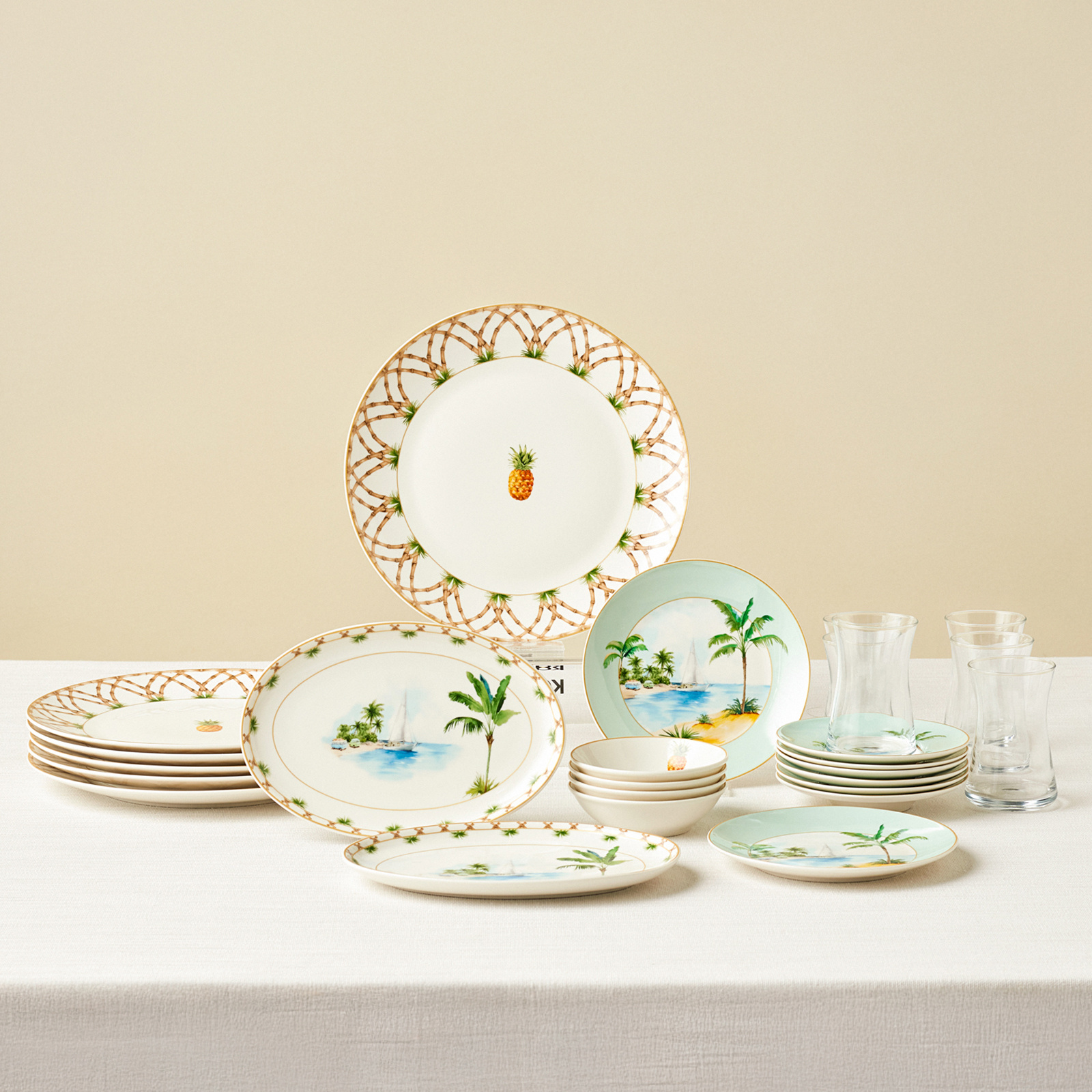 Karaca Forever Bone Pinello 26 Parça 6 Kişilik Kahvaltı Takımı