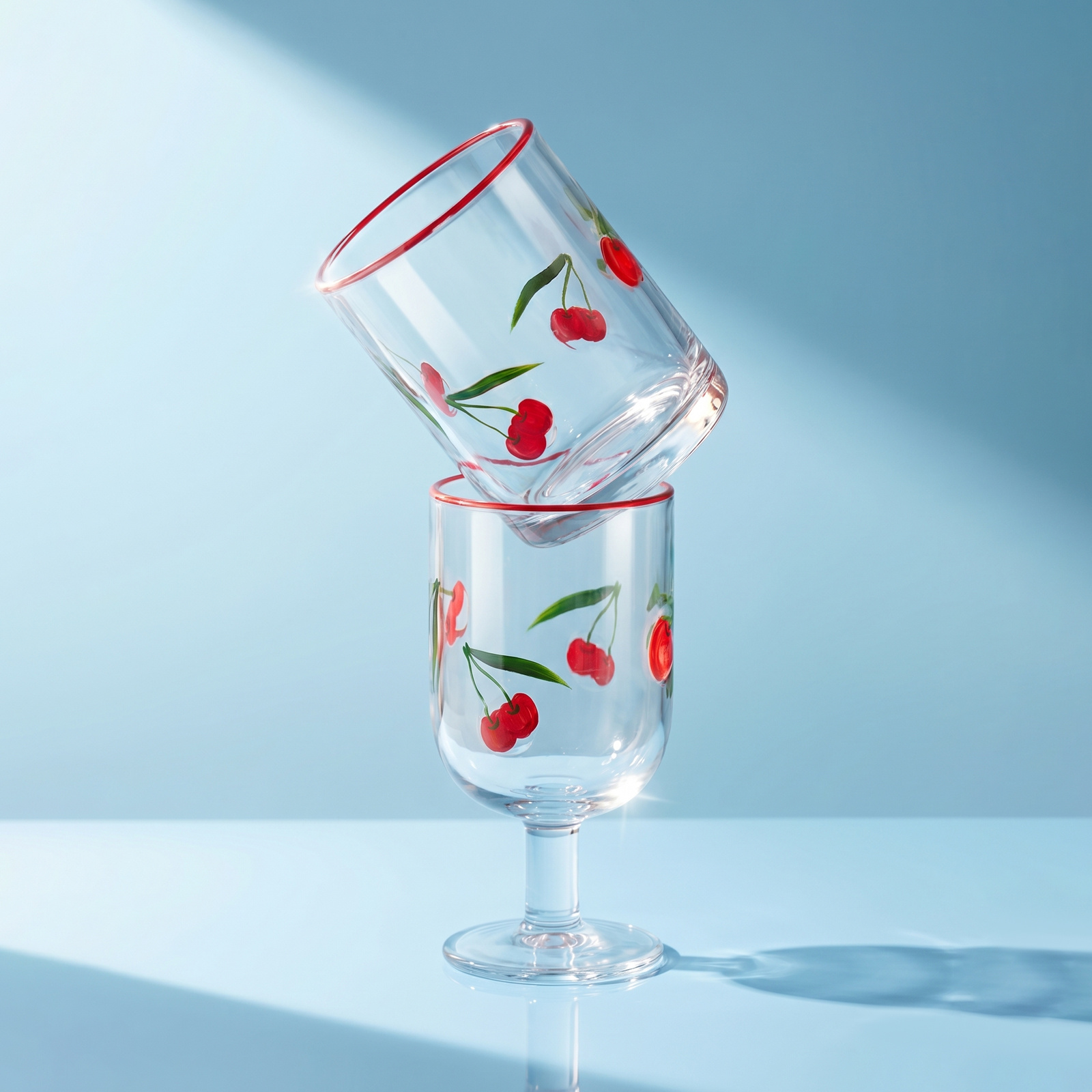 Karaca Cherry Meşrubat Bardağı 420 ml Kırmızı