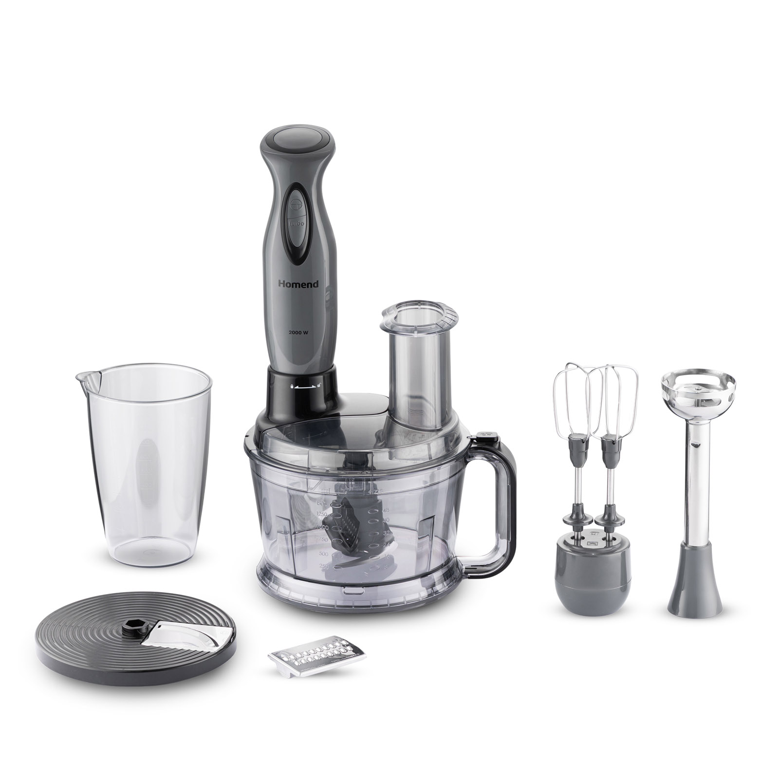 Homend Functionall 2851H Mutfak Robotu Antrasit Siyah