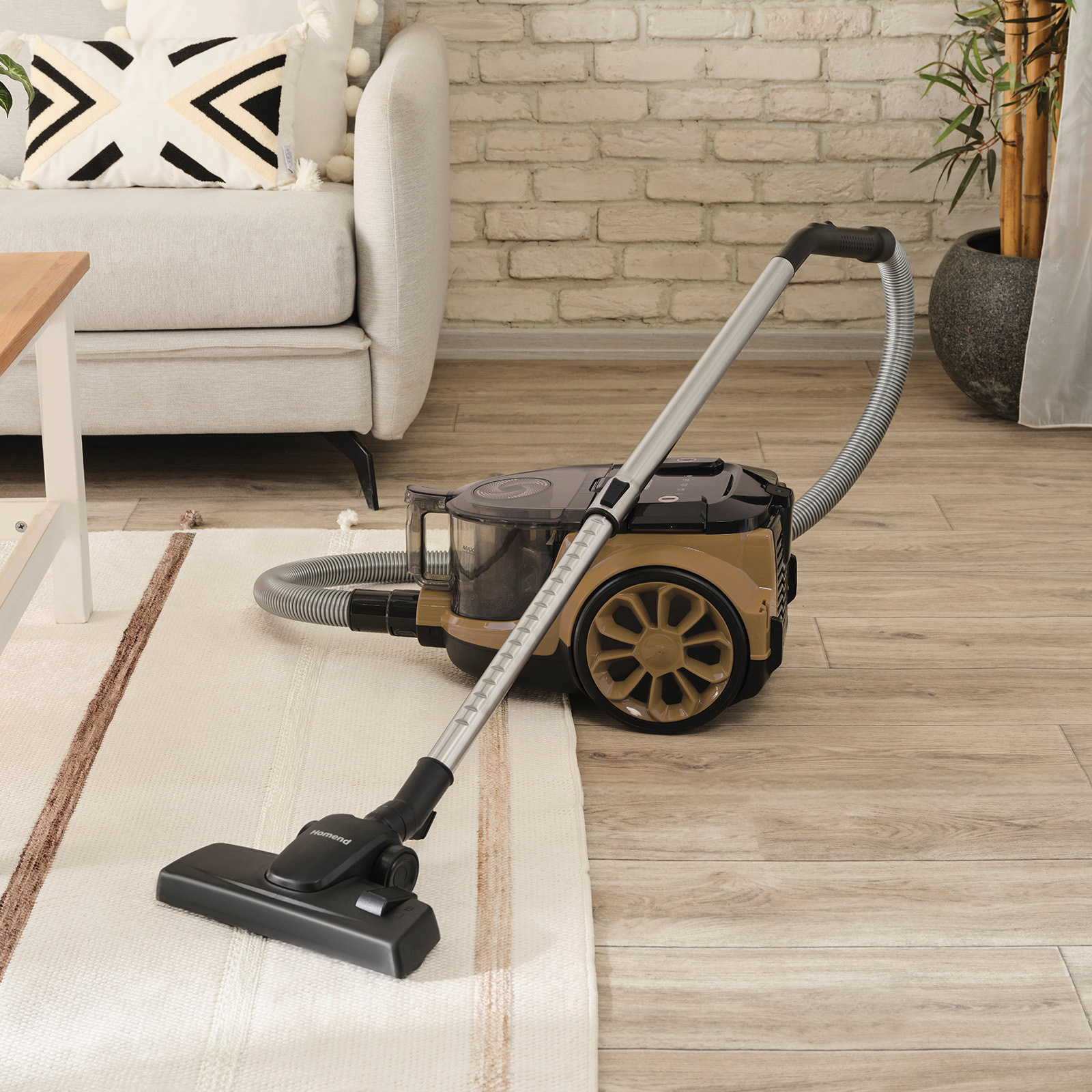 Homend Dustroyer 1255H Yatay Süpürge Kahverengi