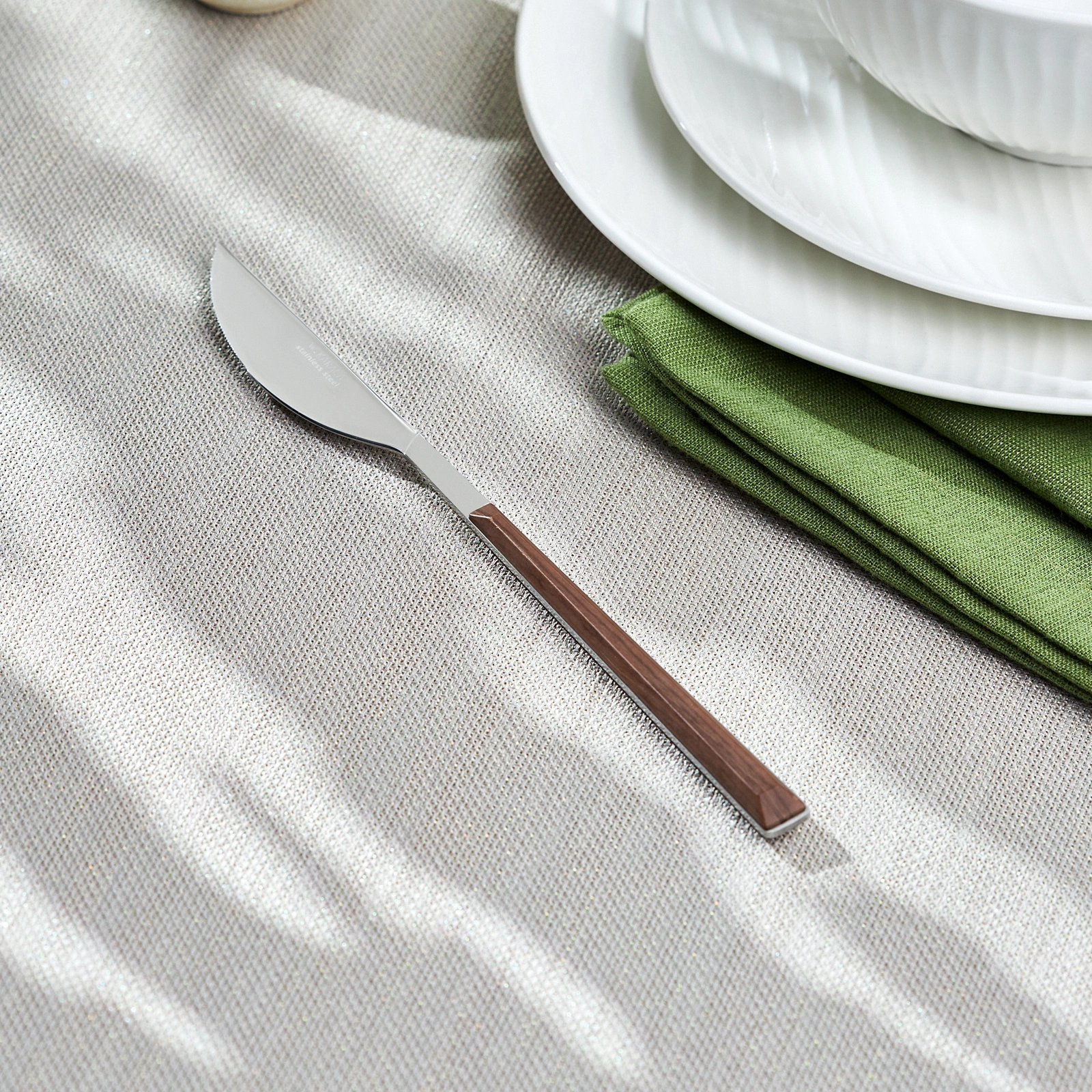 Emsan Salzburg Ahşap Saplı Tekli Yemek Bıçağı 22 cm