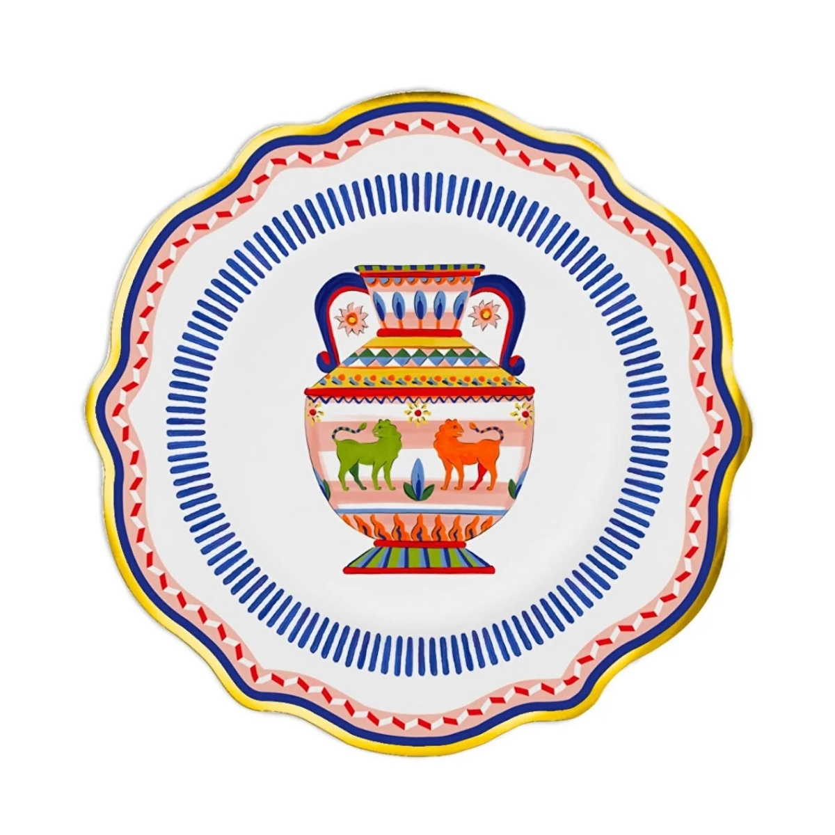 Baci Milano Dolce Vita 6'lı Amhora Tatlı Tabağı 21 cm Porselen