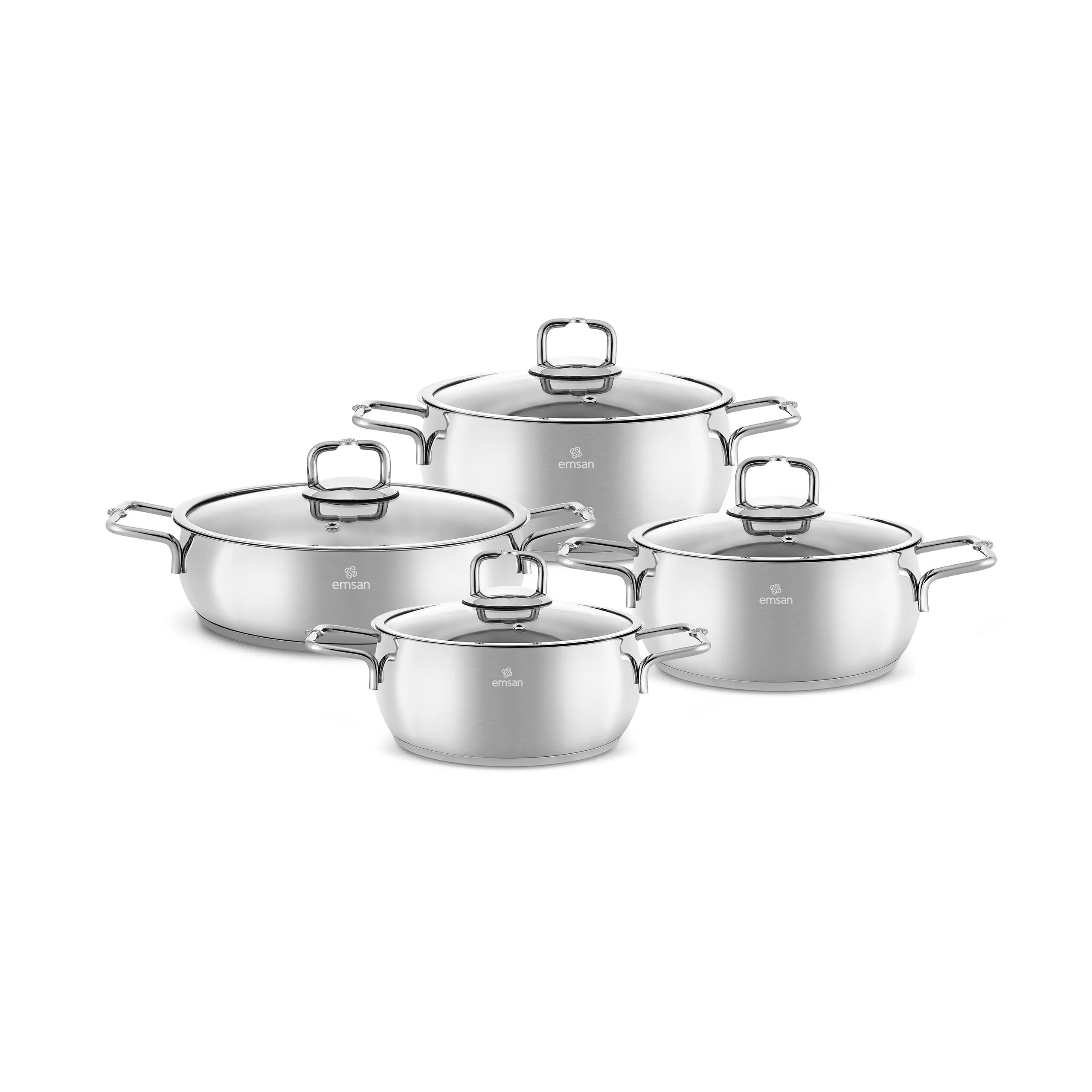 Emsan Emirgan 8 Parça Çelik Tencere Seti