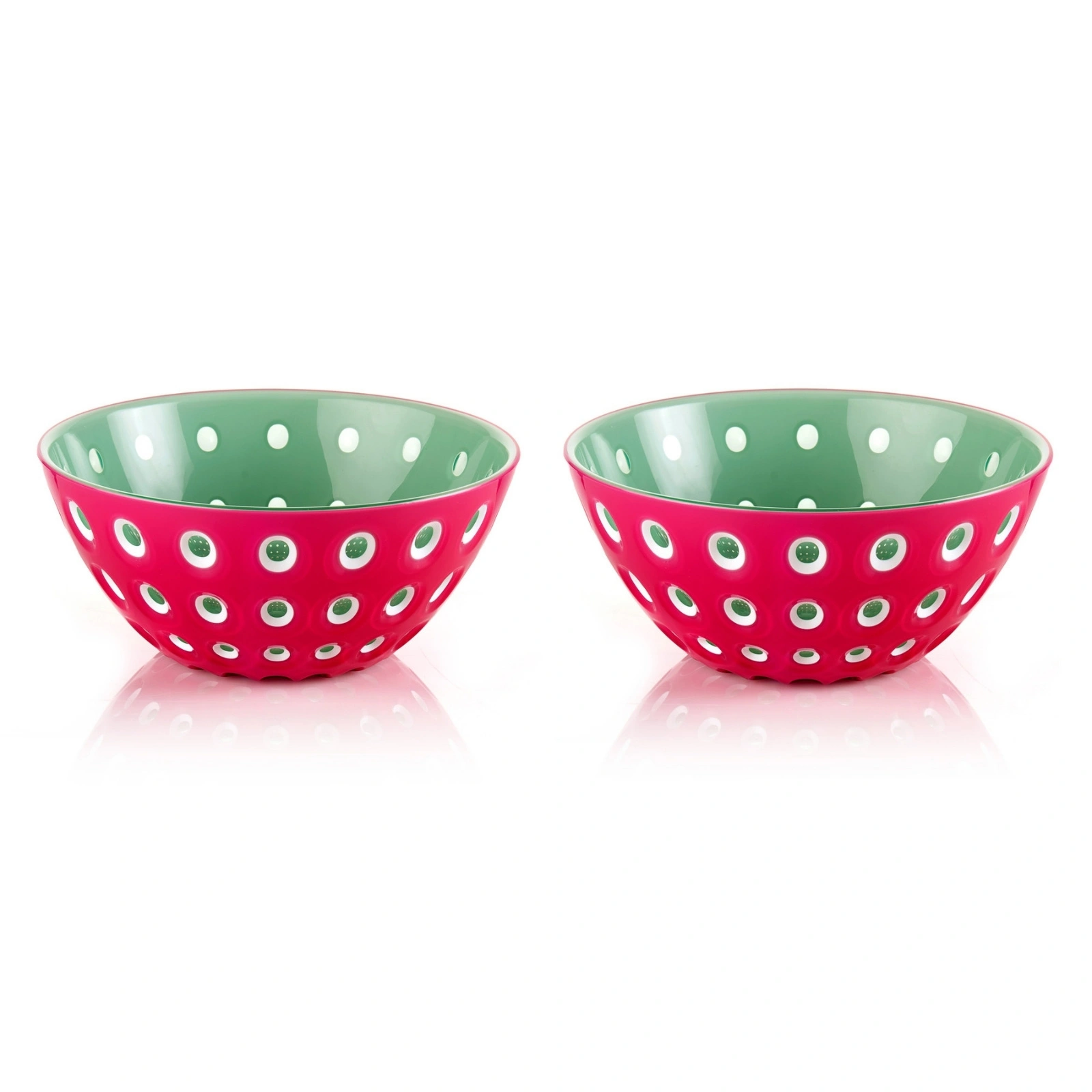 Guzzini Le Murrine 2'Li Kase, Kırmızı Yeşil 12 Cm