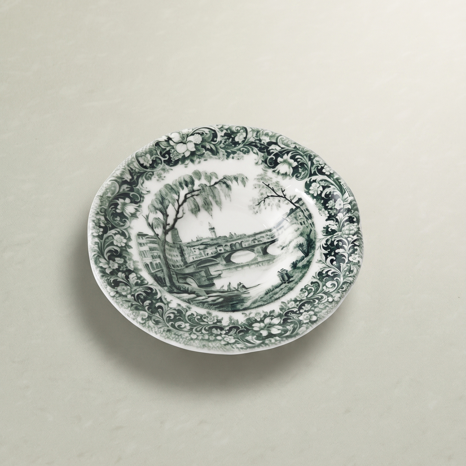 Emsan Floransa Çay Tabağı 12 cm Yeşil