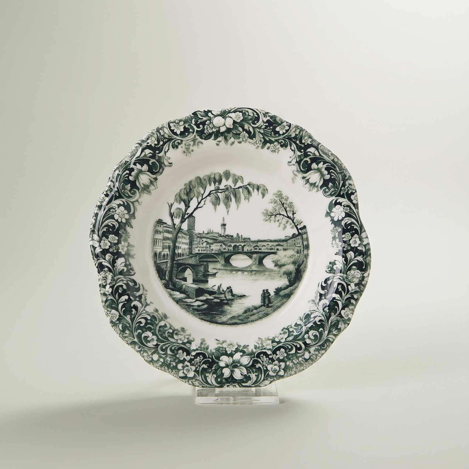 Emsan Floransa Meze Tabağı 17 cm Yeşil