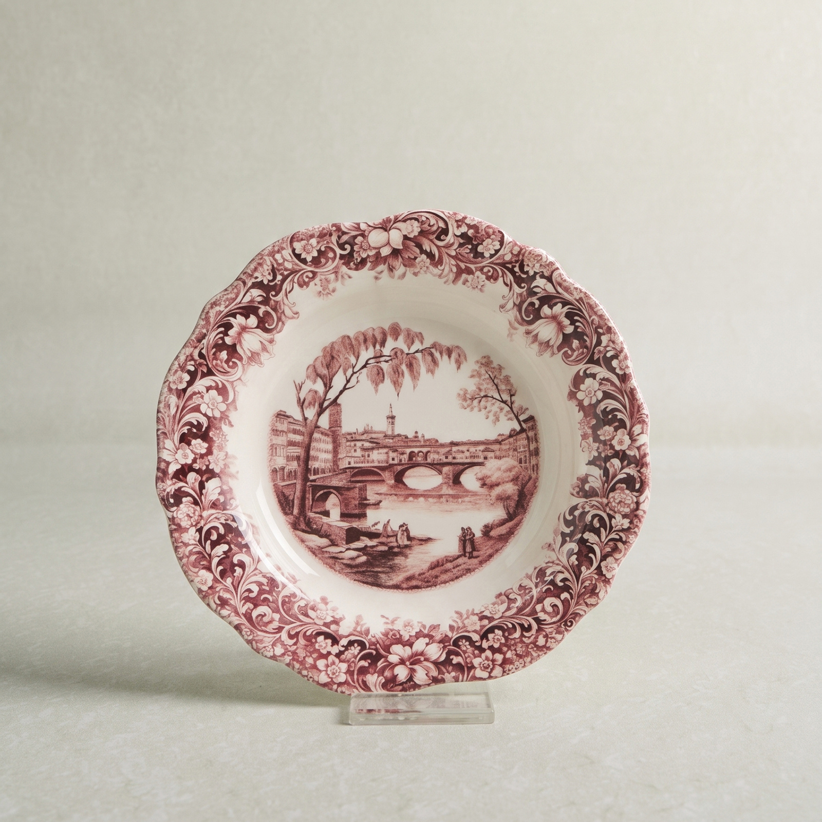 Emsan Floransa Meze Tabağı 17 cm Bordo
