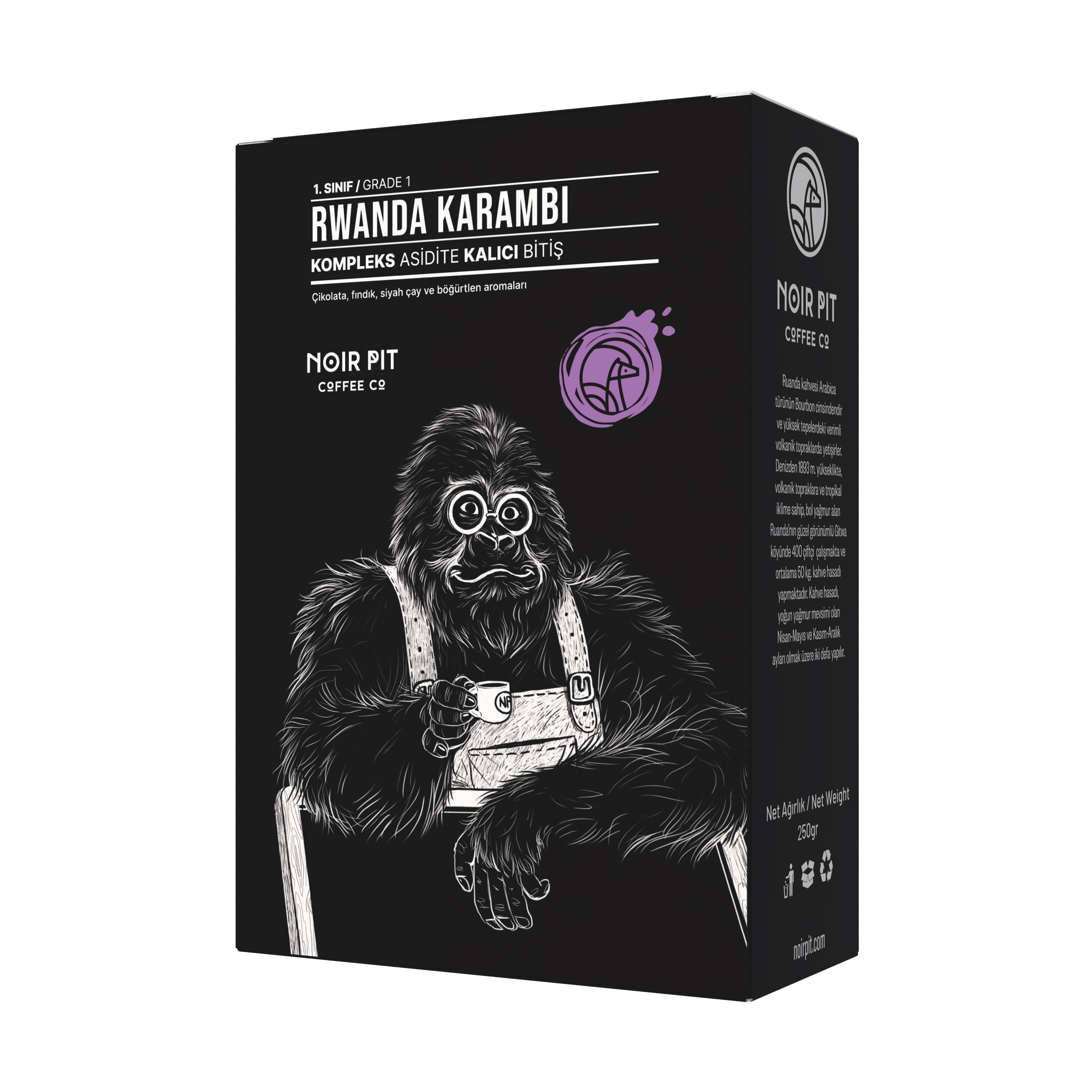 Rwanda Karambi Çekirdek Kahve 250 gr