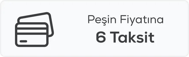 Peşin Fiyatına 6 Taksit