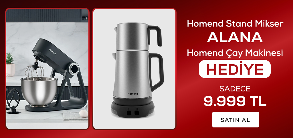 Homend Stand Mikser Alana Royaltea Çay Makinesi Hediye