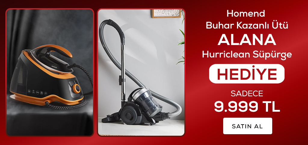 Homend Buhar Kazanlı Ütü Alana Hurriclean Multi Hediye