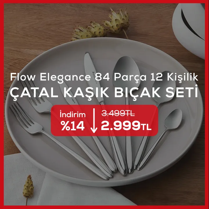 Flow Çatal Bıçak Kaşık Takımı