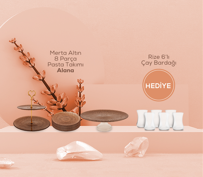 Tatlı Servis Seti Alana 6 Kişilik Çay Seti Hediye399.98TL 319.99TL