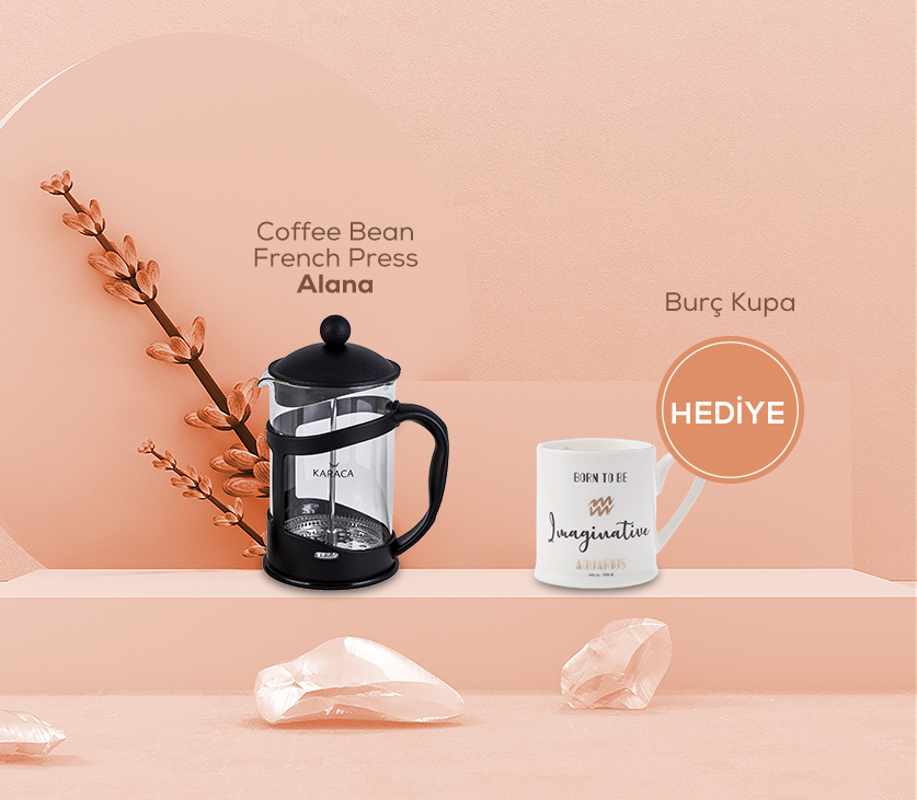 Siyah French Press Alana Burçlu Mug Hediye229.98TL 149.99TL