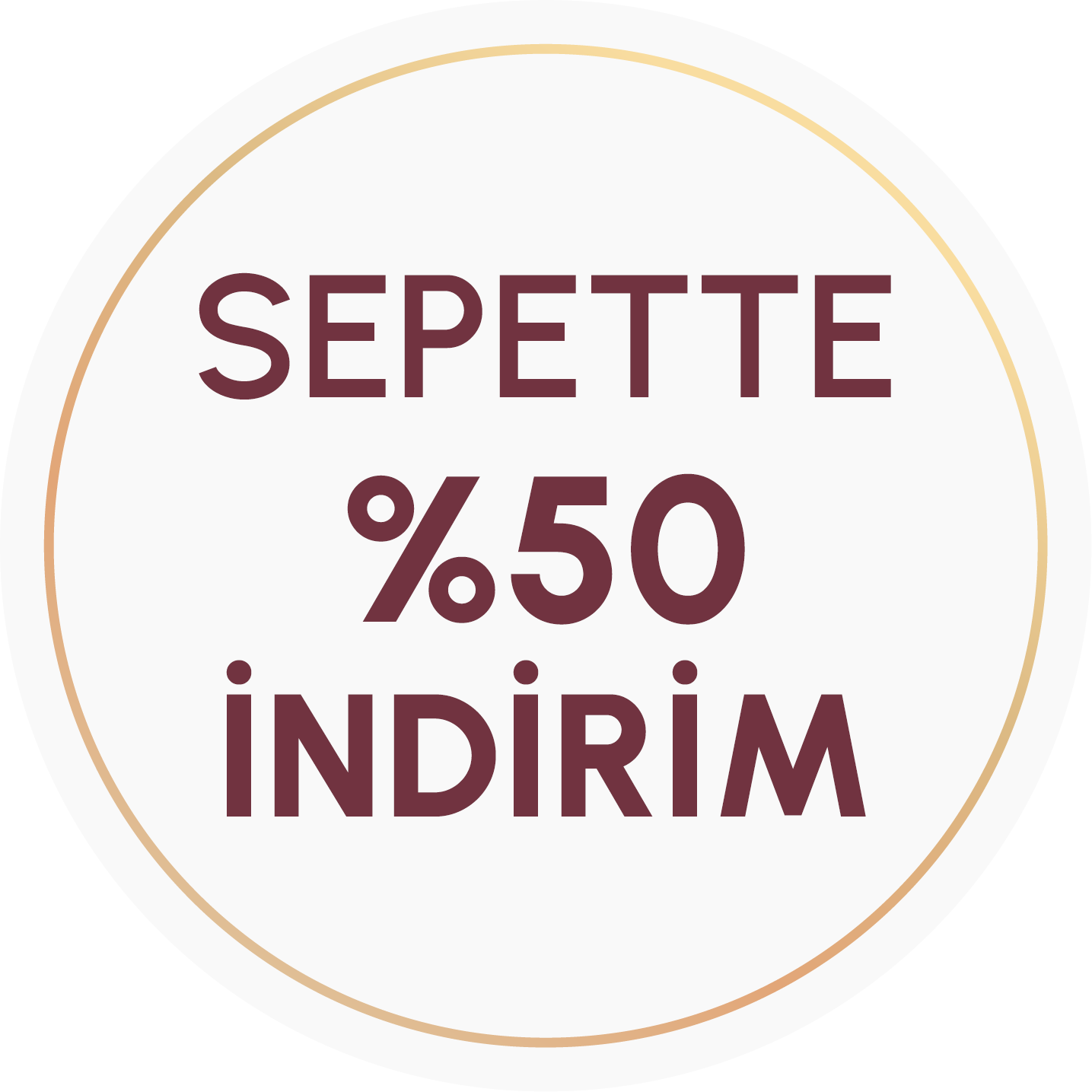 Sepette %50 İndirim