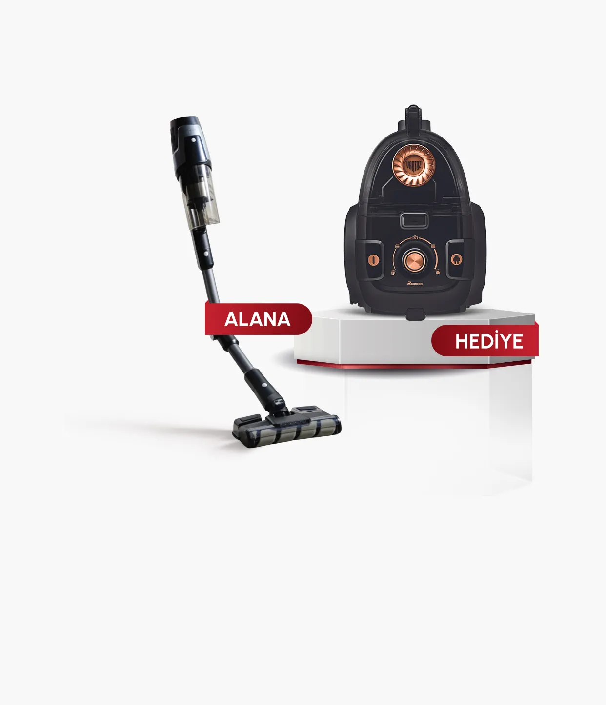 Vantuz Yatay Süpürge Hediye