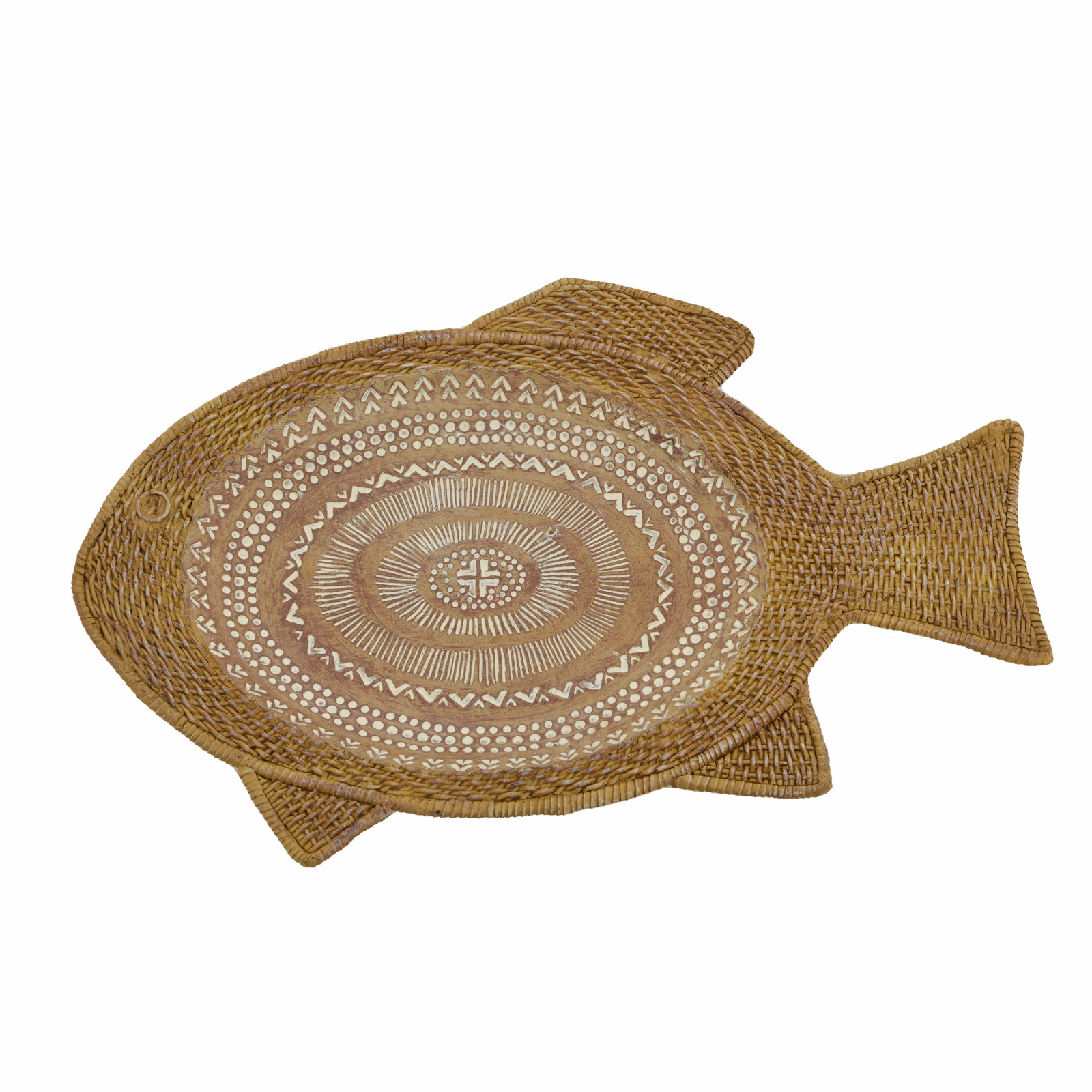 Karaca Home Melenie Fish Hasır Görünümlü Dekoratif Tabak