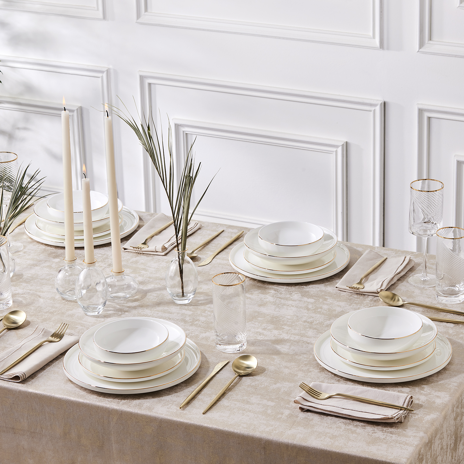 Karaca Streambone Belinda 24 Parça 6 Kişilik Yemek Takımı