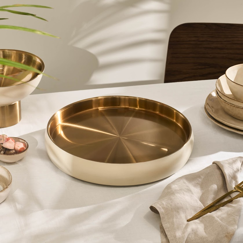 Karaca Home Streamline Sunrise 3'lü Dekoratif Çerezlik 20 cm