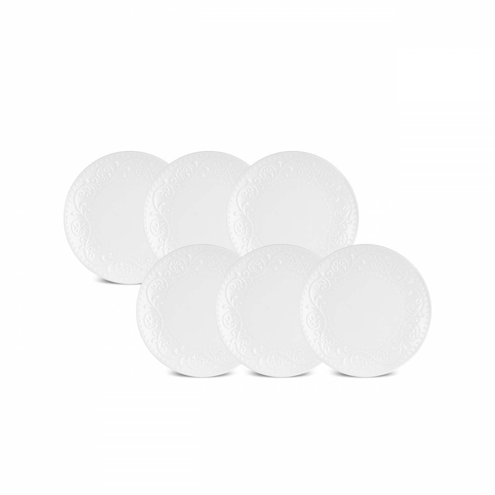 Karaca Safir 6 Parça Porselen Pasta Takımı 21 cm