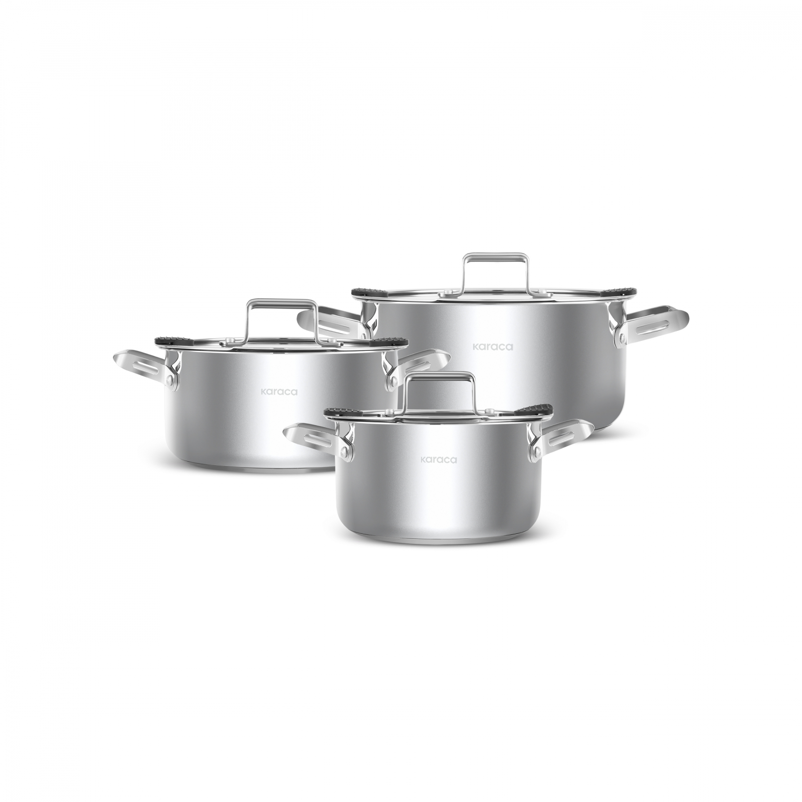 Karaca Montreal İndüksiyon Tabanlı 6 Parça Çelik Midi Set