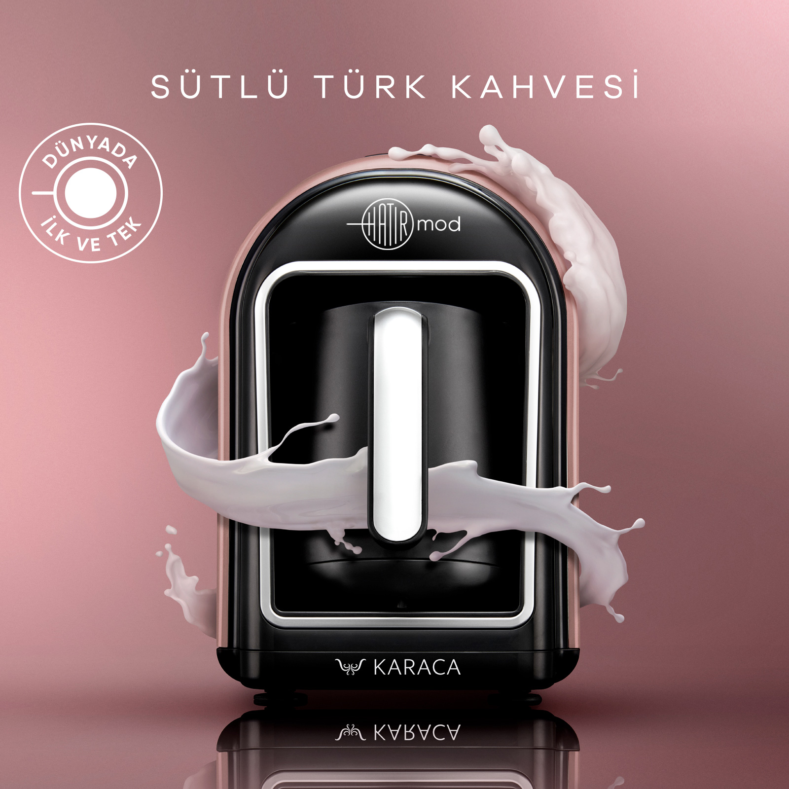 Karaca Hatır Mod Sütlü Türk Kahve Makinesi Rosegold
