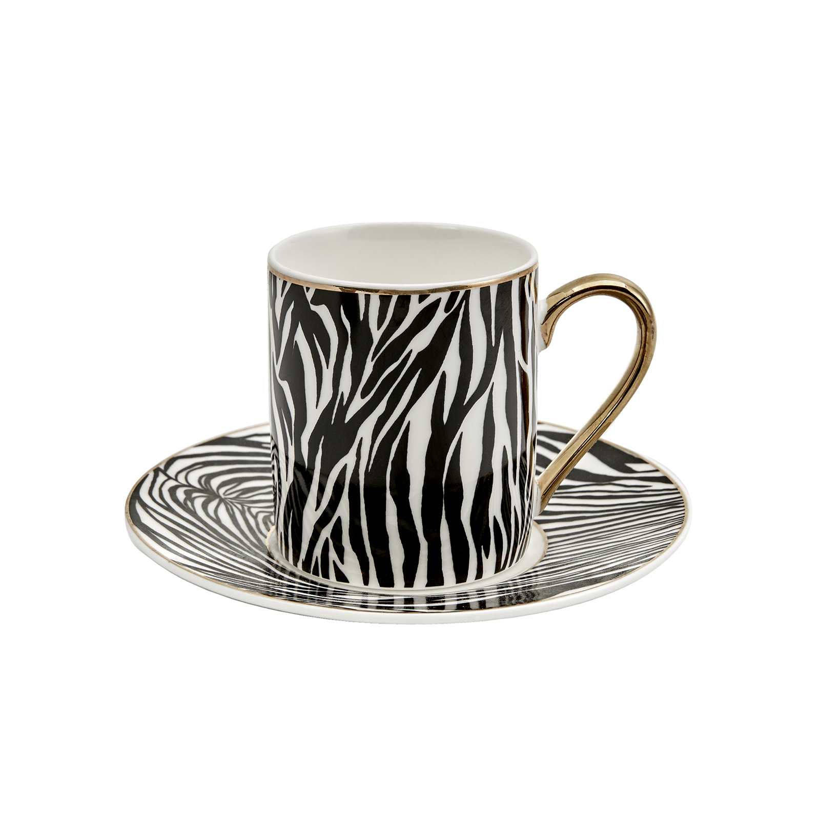 ödünç vermek Ortaya çıkarmak kepaze  Karaca Zebra 4 Kişilik Kahve Fincan Takımı Karaca
