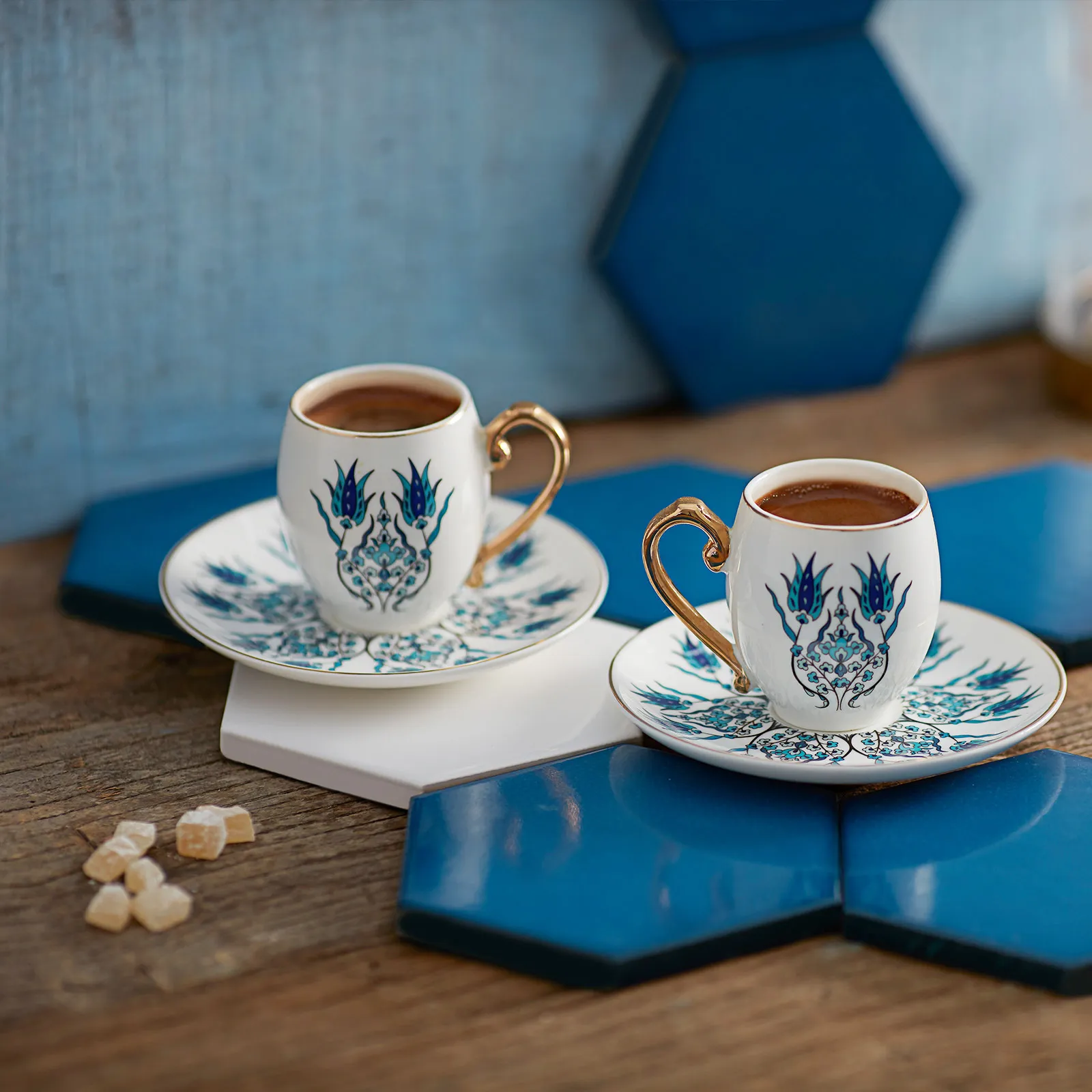 Karaca İznik 2 Kişilik Kahve Fincanı Takımı 90 ml