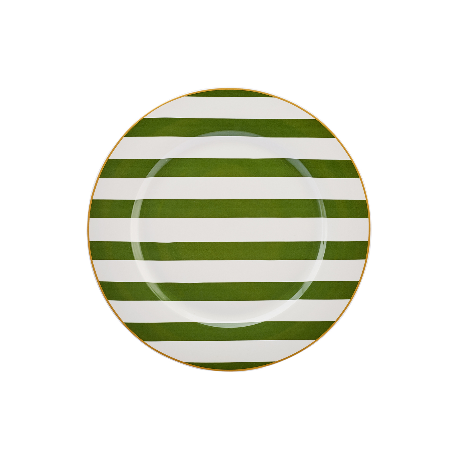 Karaca Kışa Hazırlık Yeşil Çizgili Servis Tabağı 27 cm