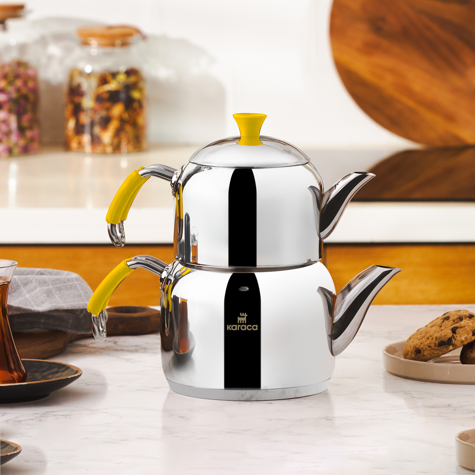 Karaca Jam Mini Çaydanlık Takımı Sarı Cookplus