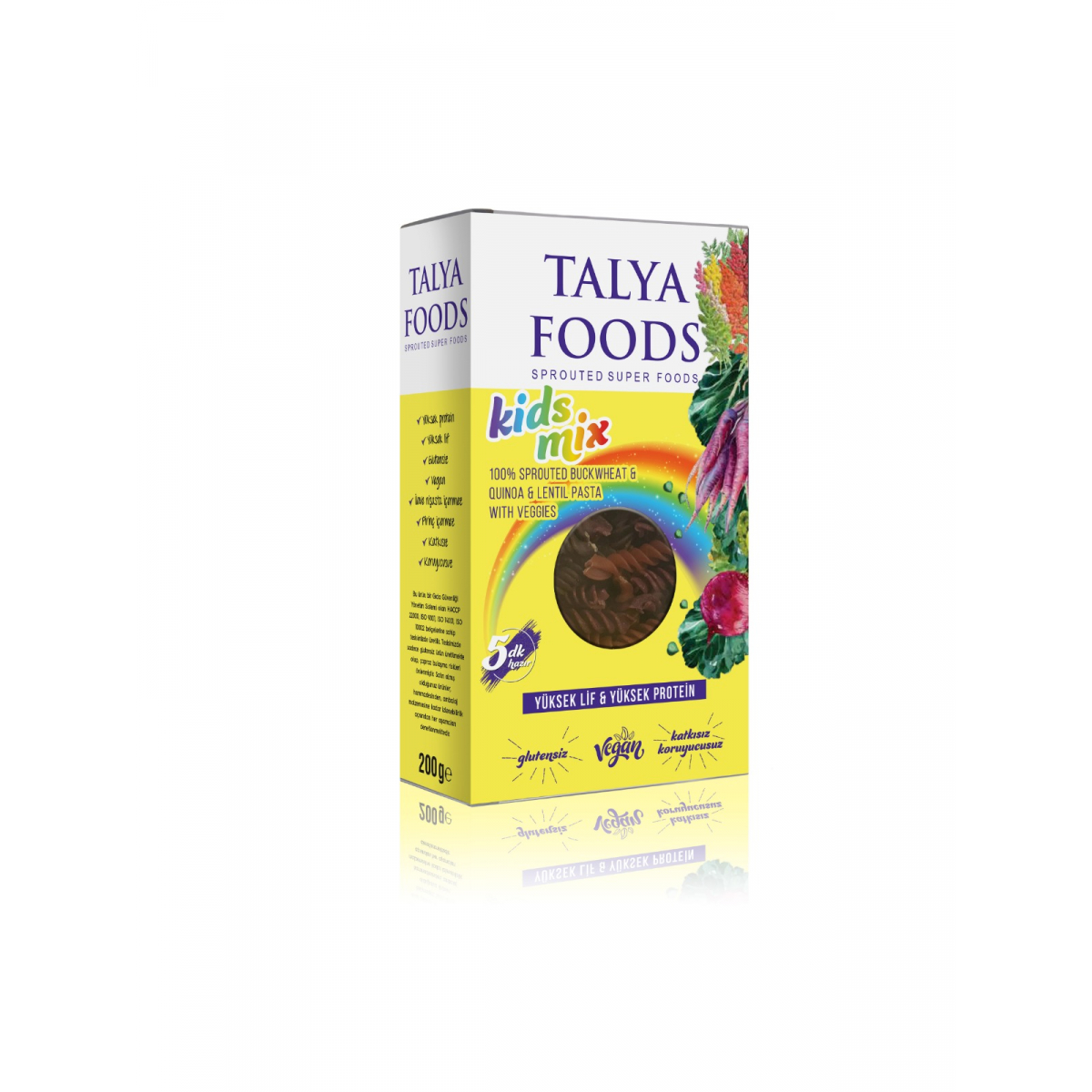 Talya Foods Kids Mix Karışık Sebzeli Çocuk Makarnası 200 G