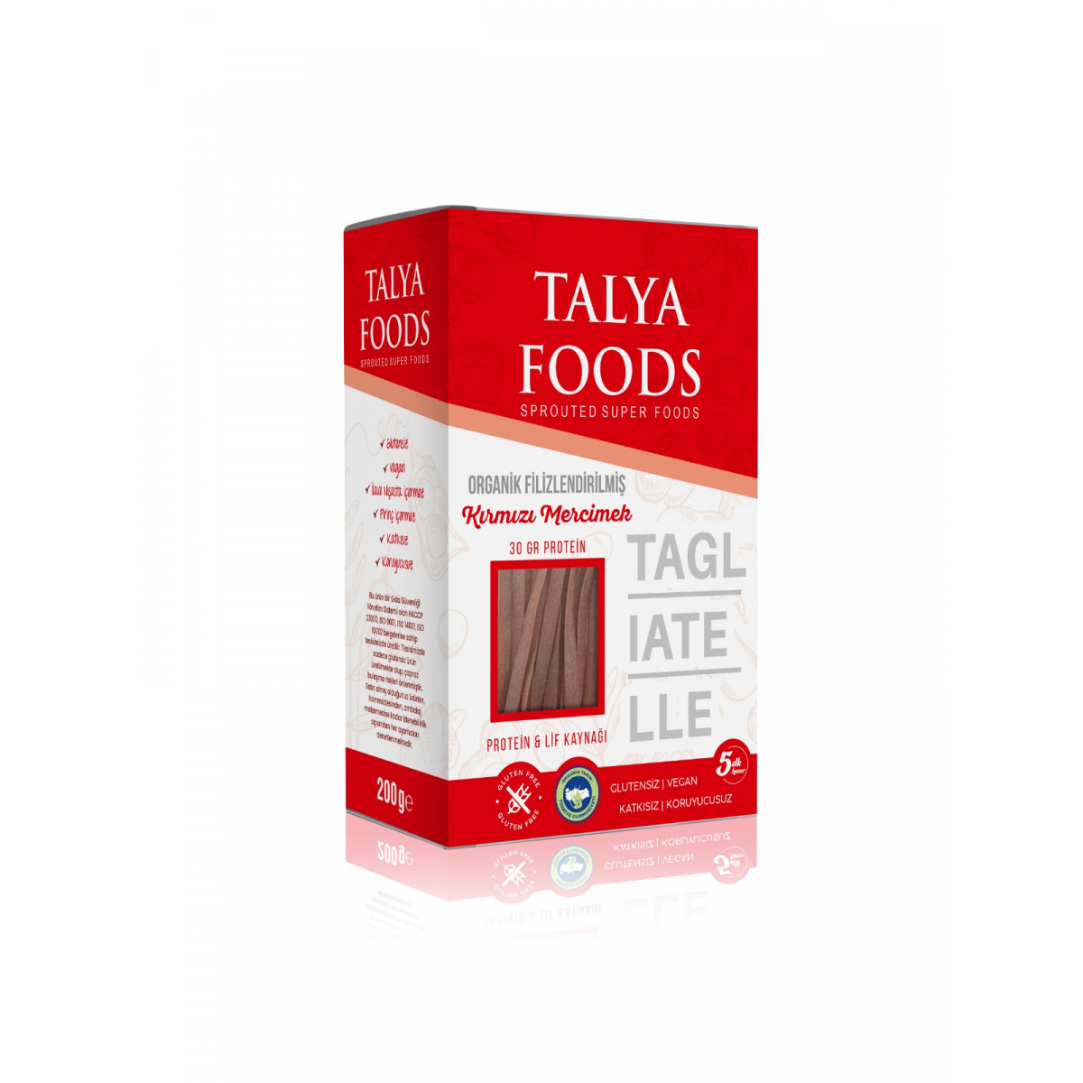 Talya Foods Kırmızı Mercimek Tagliatelle 200 G