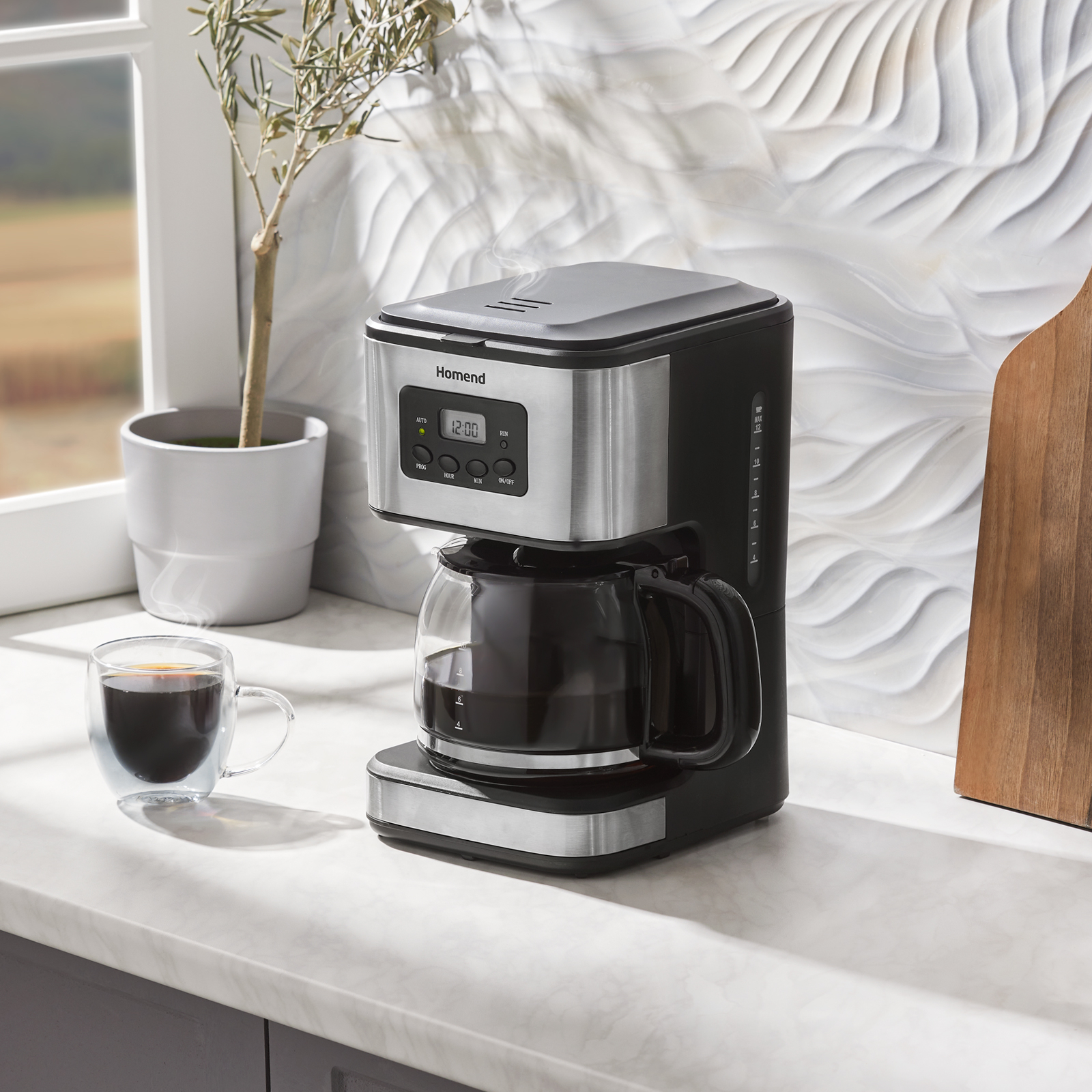 Homend Coffeebreak 5006h Otomatik Ayarlı XL Cam Hazneli Filtre Kahve Makinesi