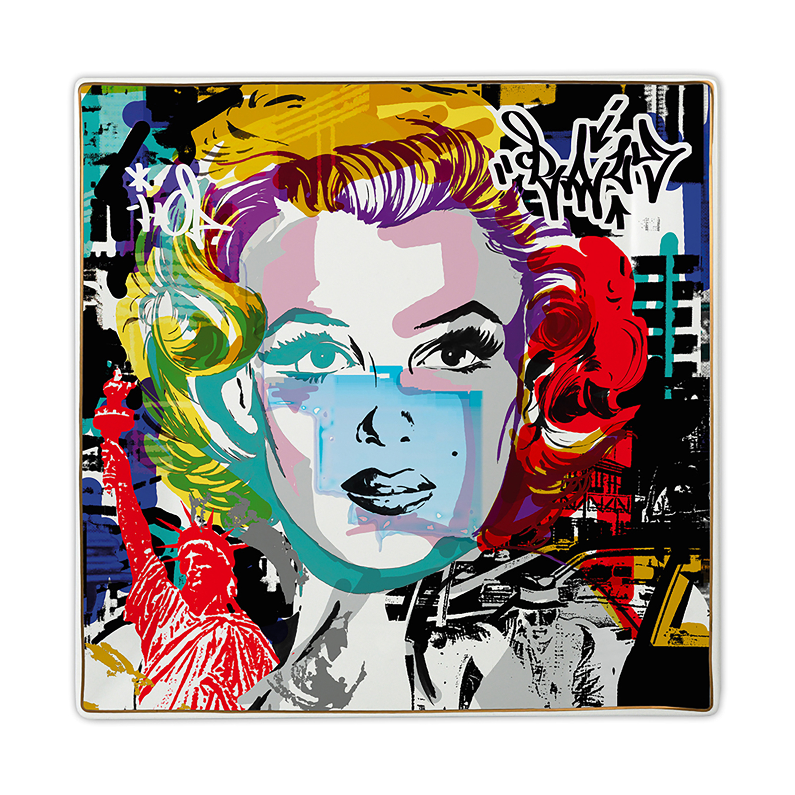 Baci Milano Street Art Tepsi 27 cm x 27 cm Marilyn