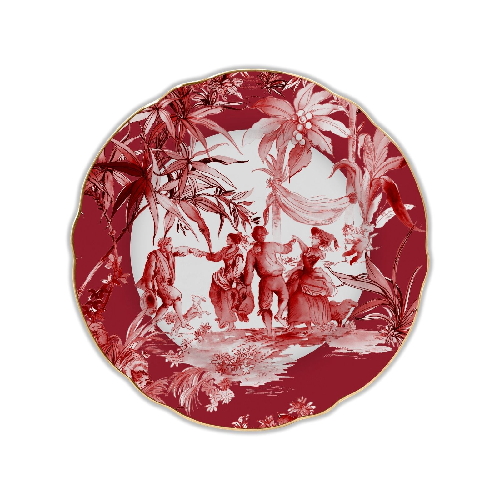 Baci Milano Le Rouge Porselen Yemek Tabağı 28 cm