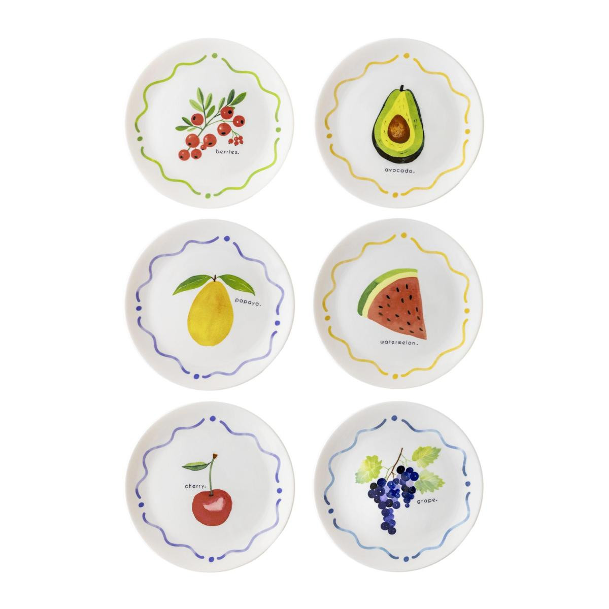 The Mia Furutta Pasta Tabağı 6lı Set 19 Cm