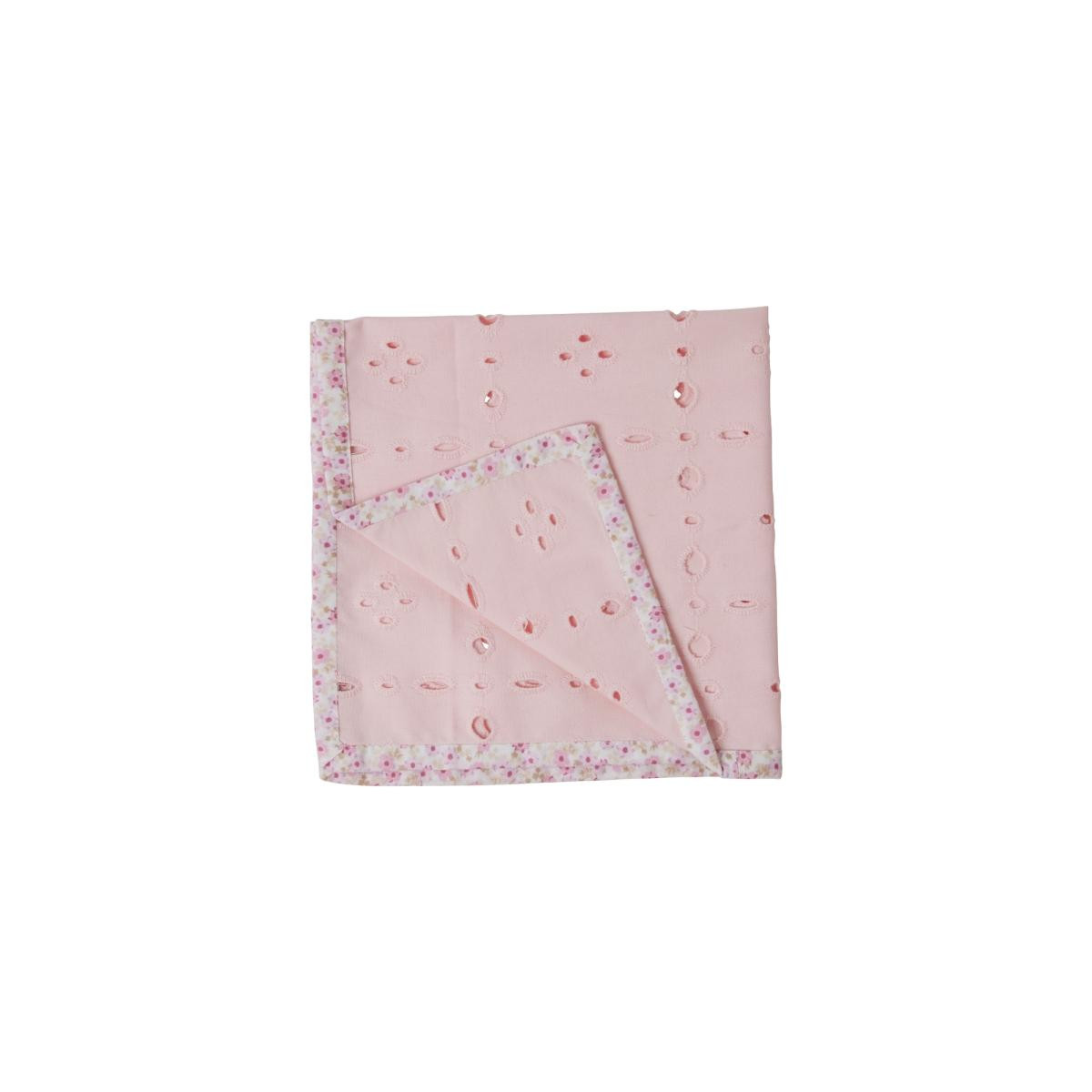 Rice Pembe Çiçekli Baskılı Peçete - 2'li Set