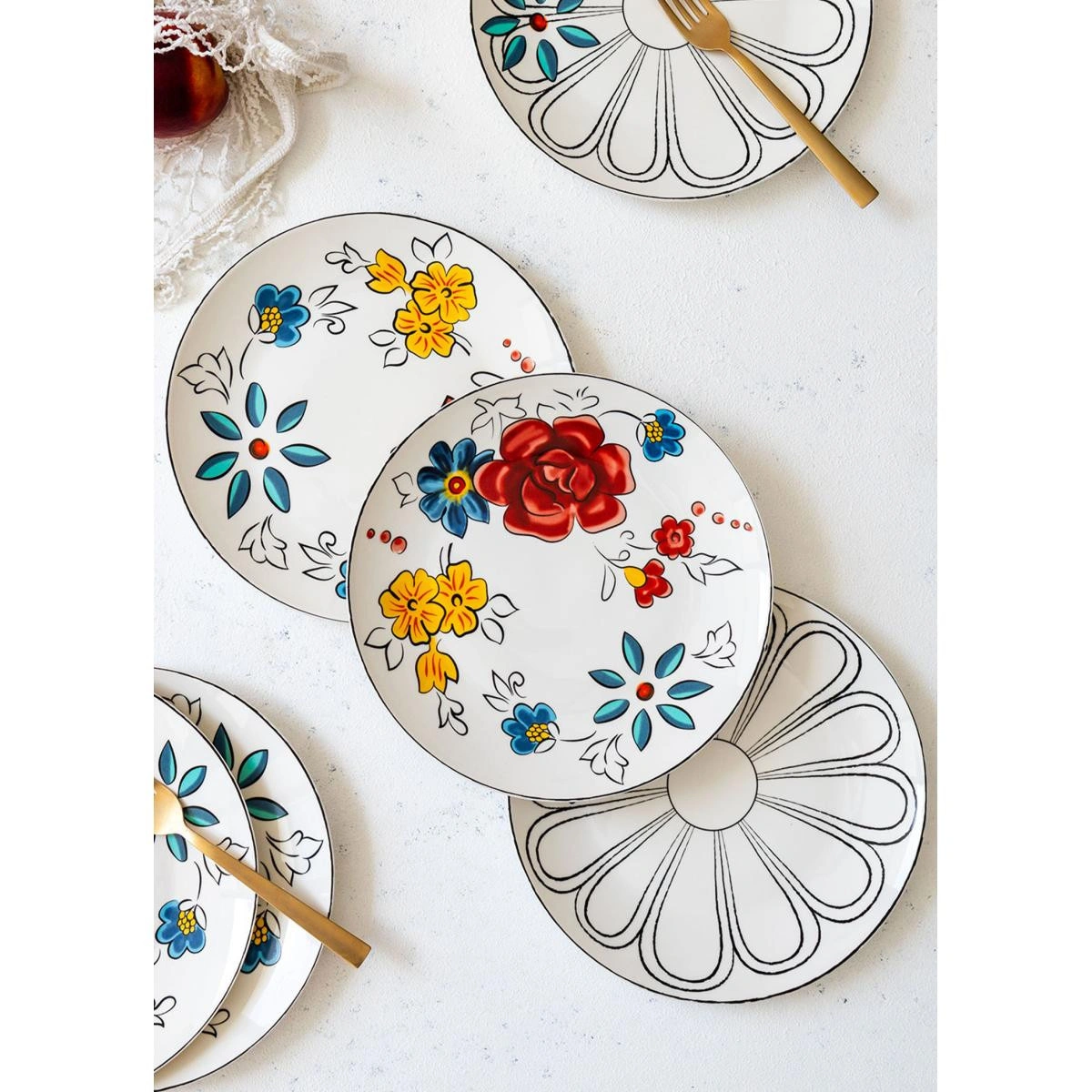 The Mia Fiore Pasta Tabağı 6 Kişilik