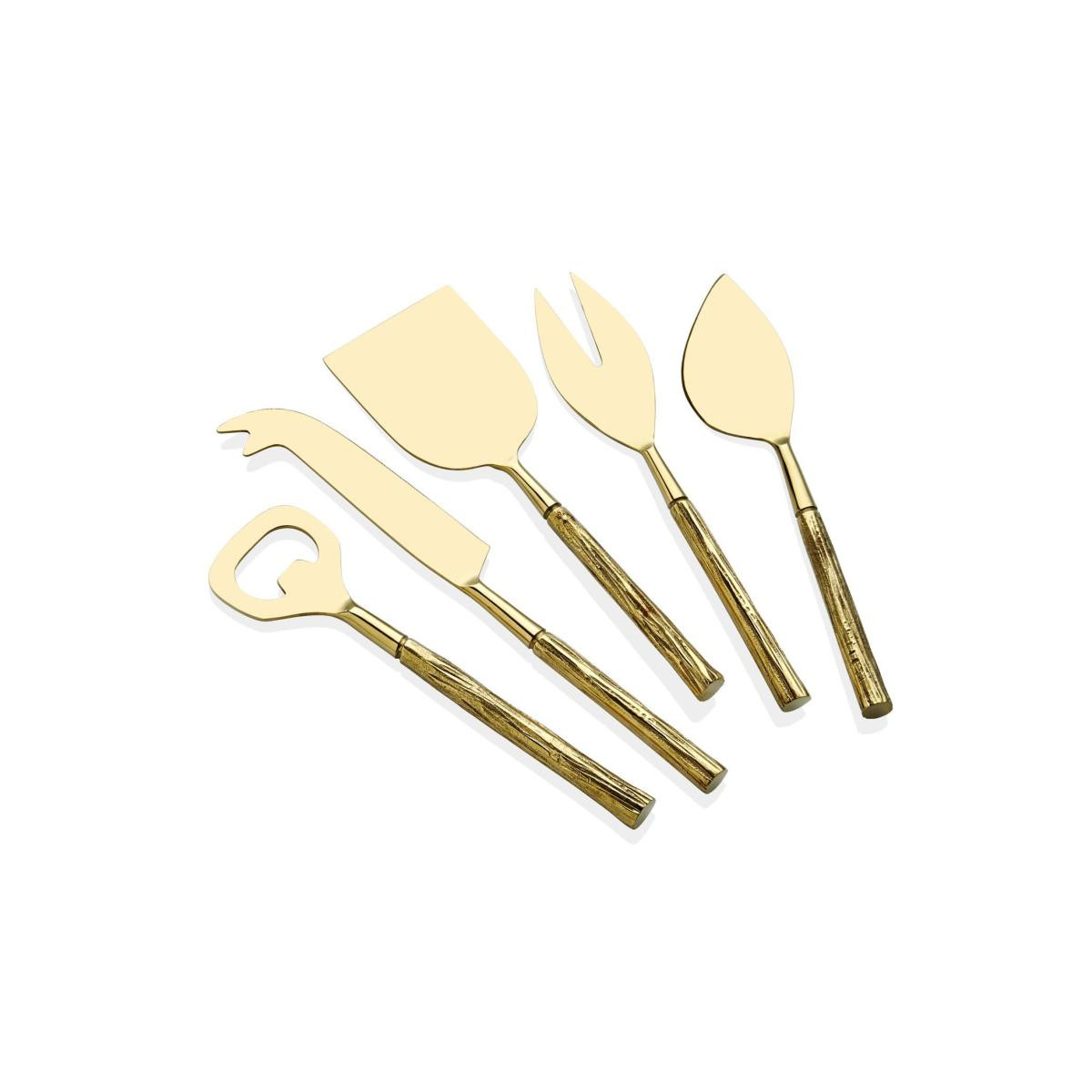 The Mia Goldy Peynir Servis Takımı 5 Parça